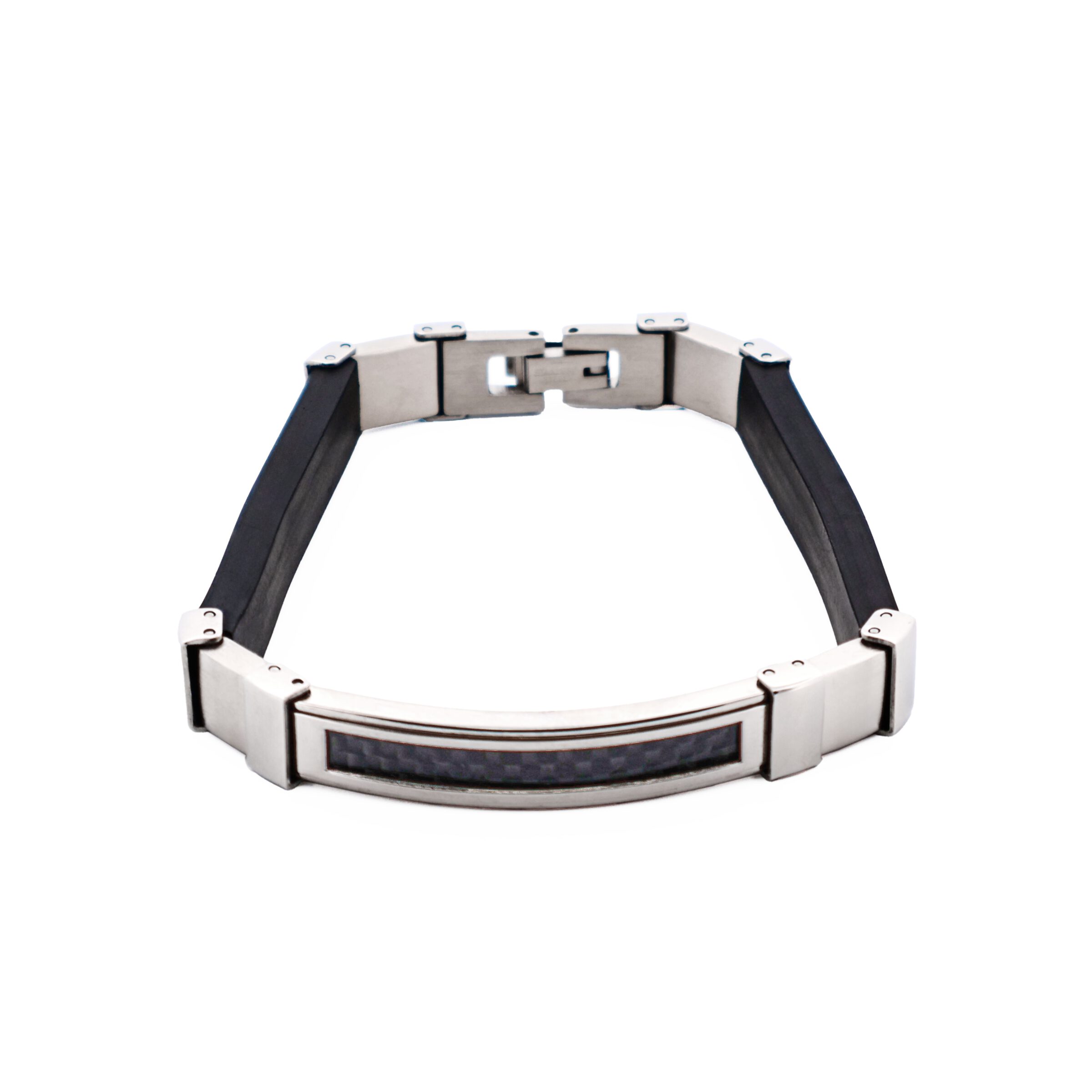 Stainless Steel Carbon Bangle