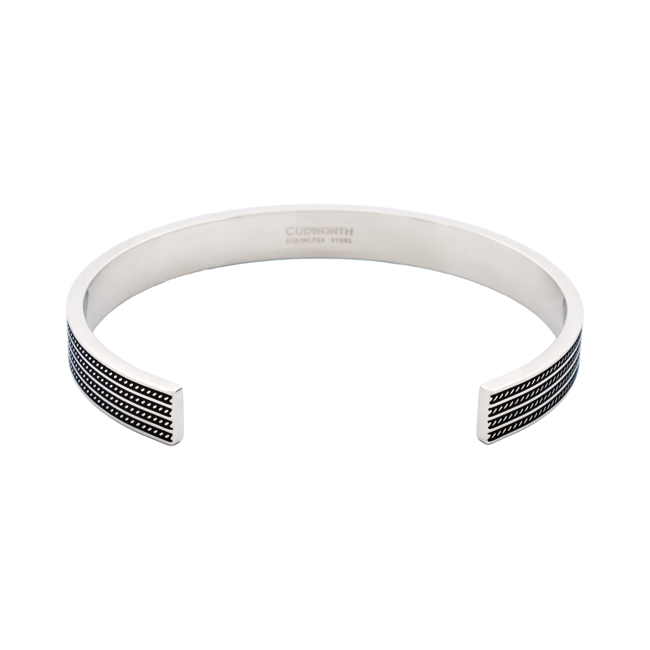 Ion Plated Gun Metal/Steel Cuff