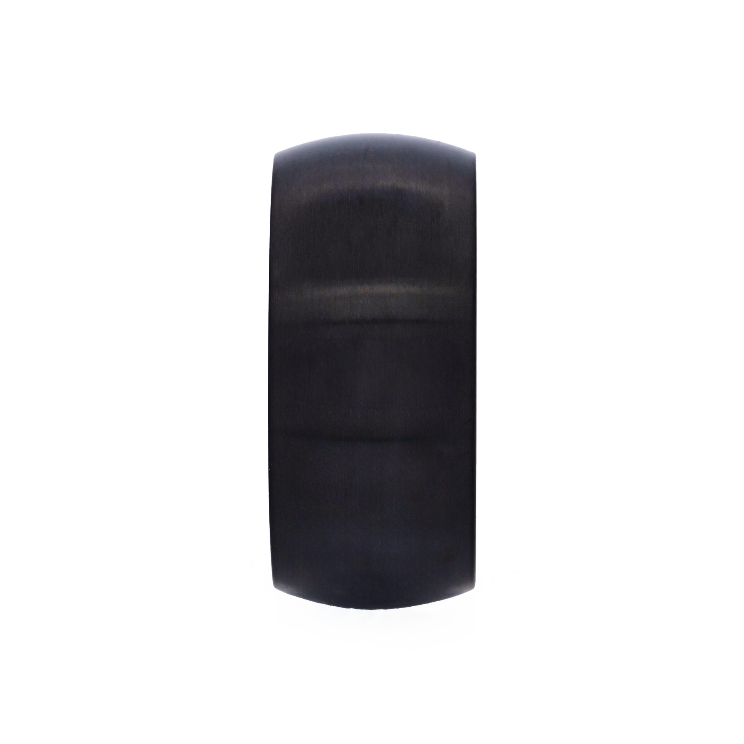 Brushed lon Plated Black Stainless Steel Band Ring