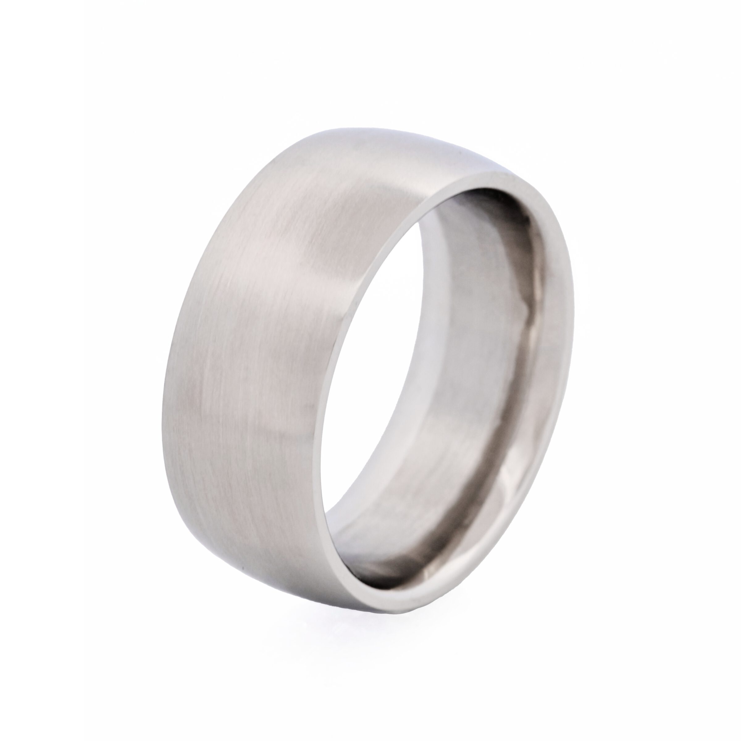 Brushed Stainless Steel Band Ring