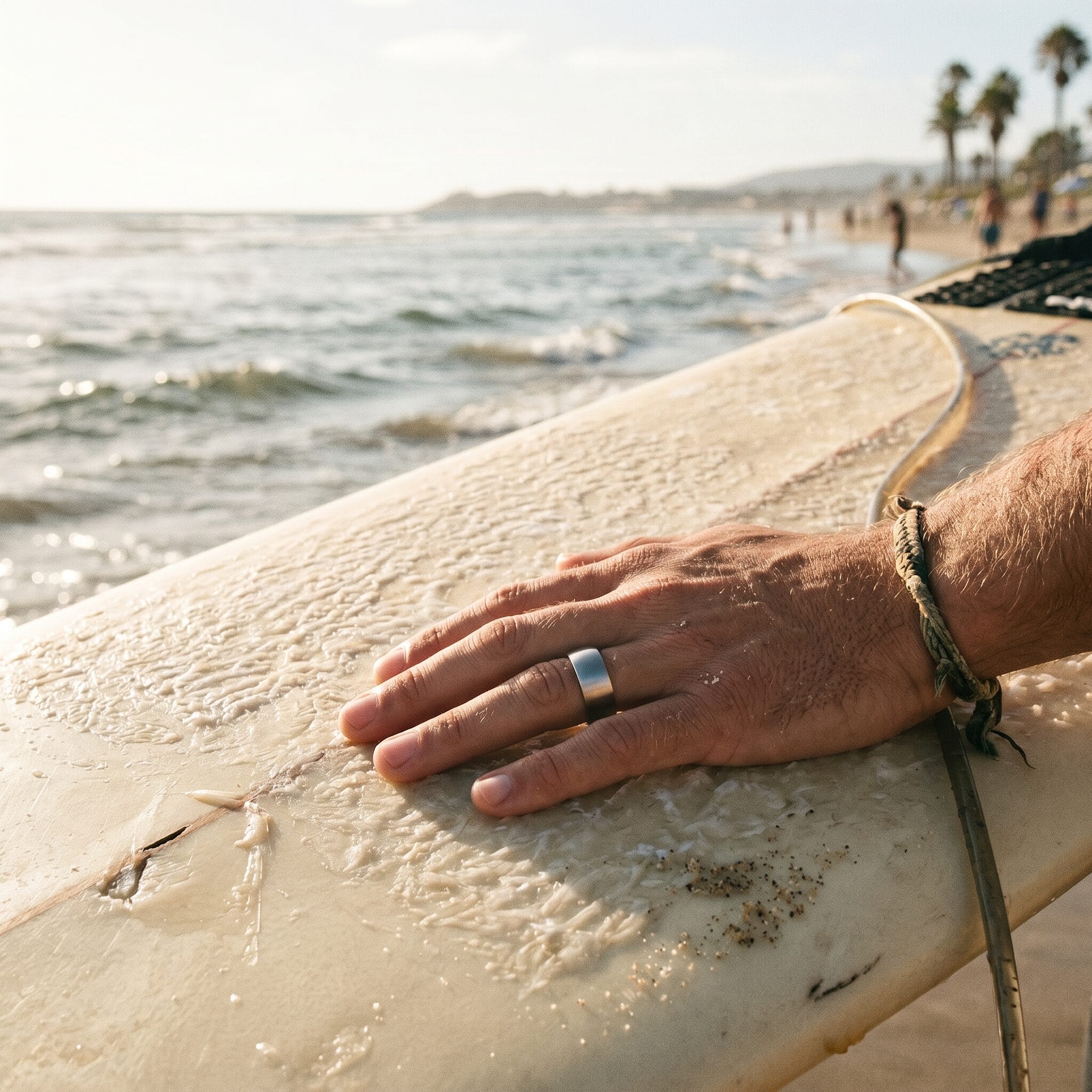 Brushed Stainless Steel Band Ring