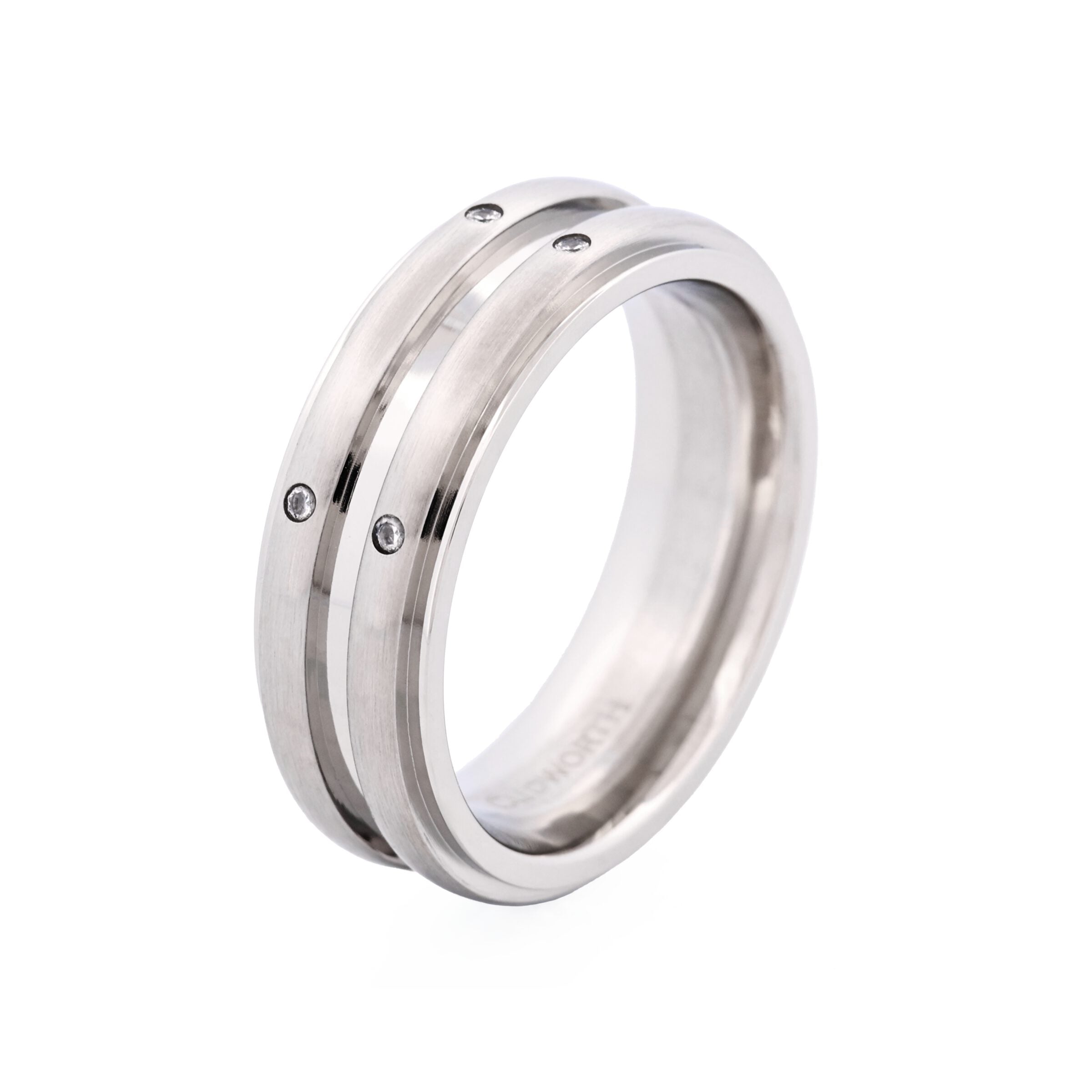 Stainless Steel Ring & Cubic Zirconia Ring