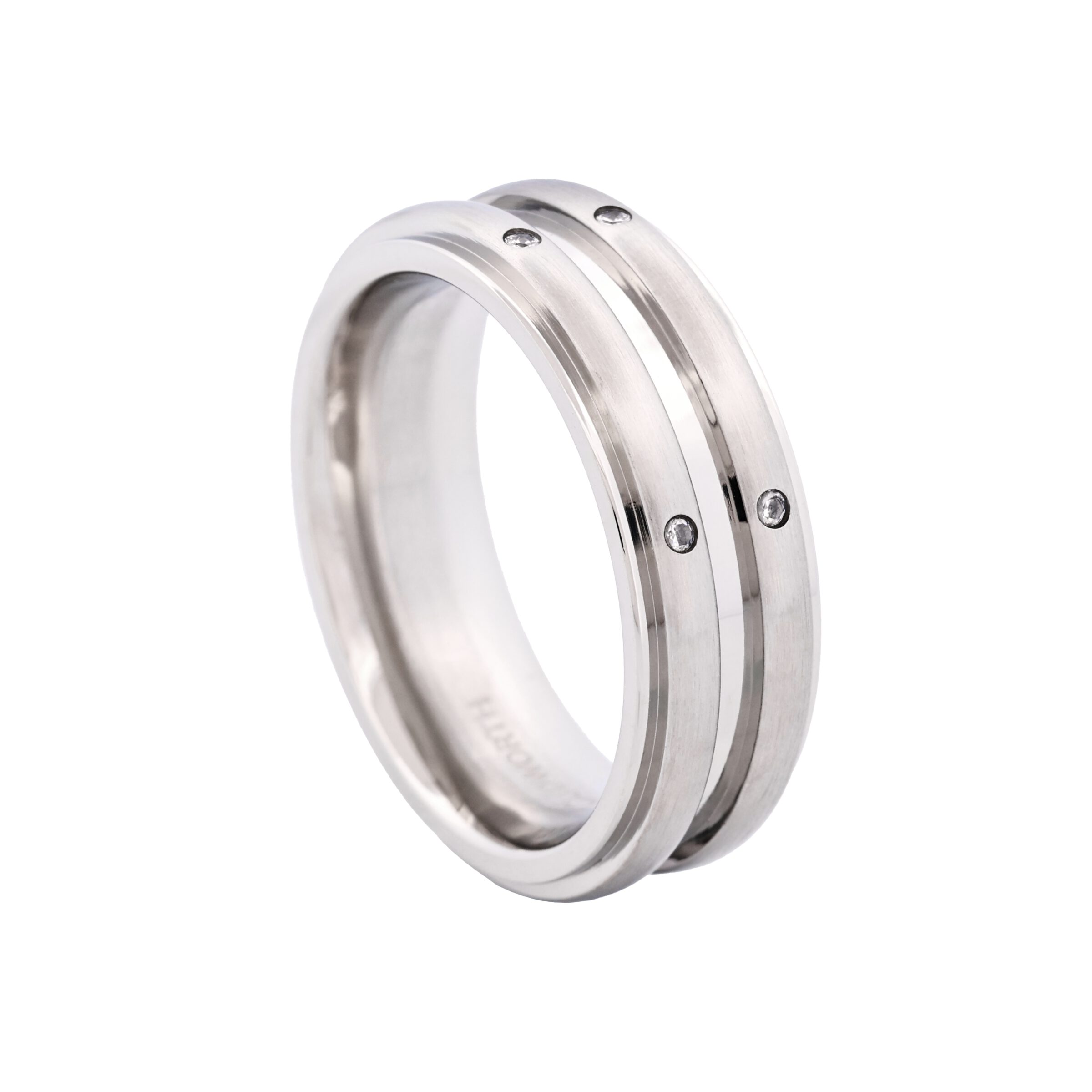 Stainless Steel Ring & Cubic Zirconia Ring
