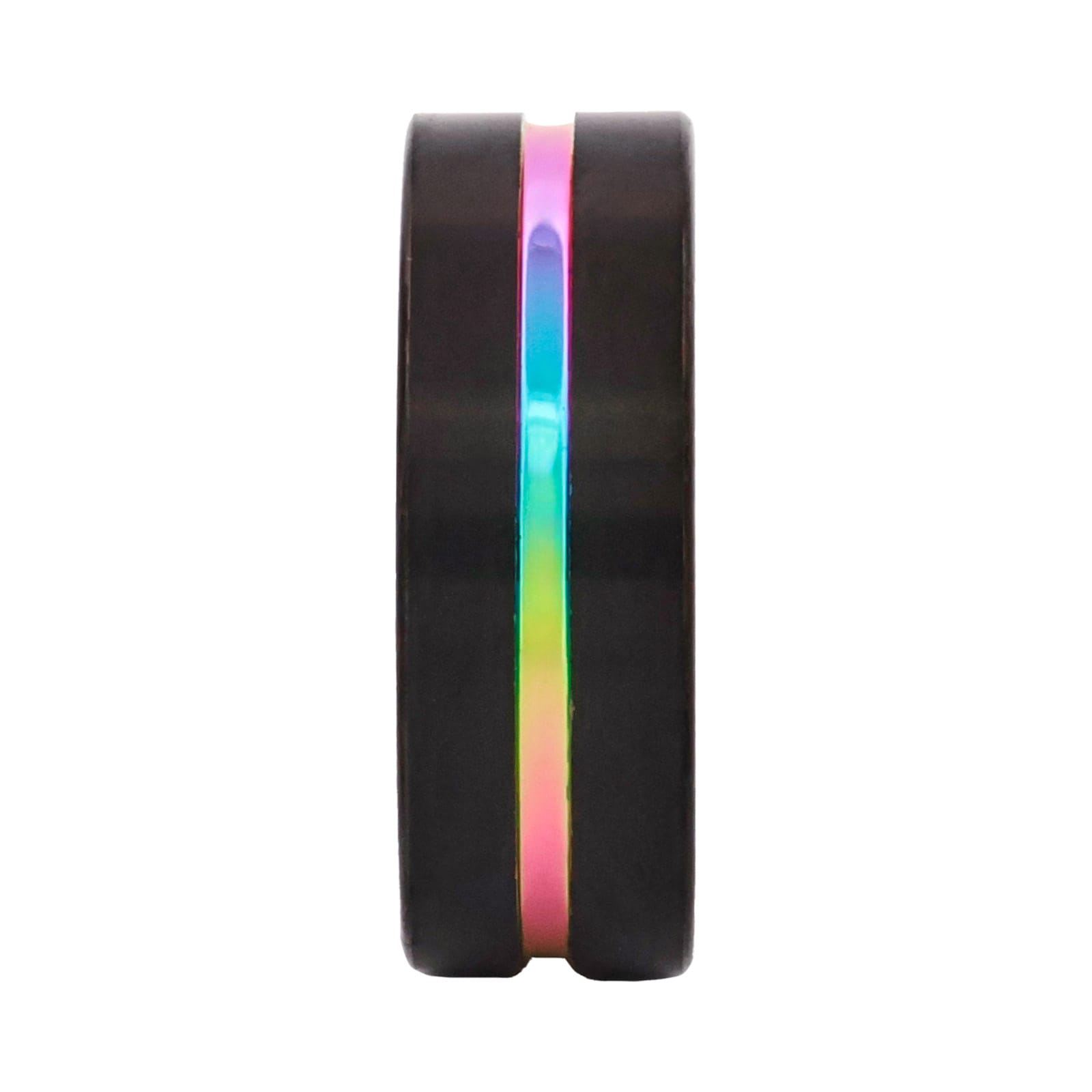 Cudworth Brushed Black Ion Plated Tungsten Ring - Nebula Line