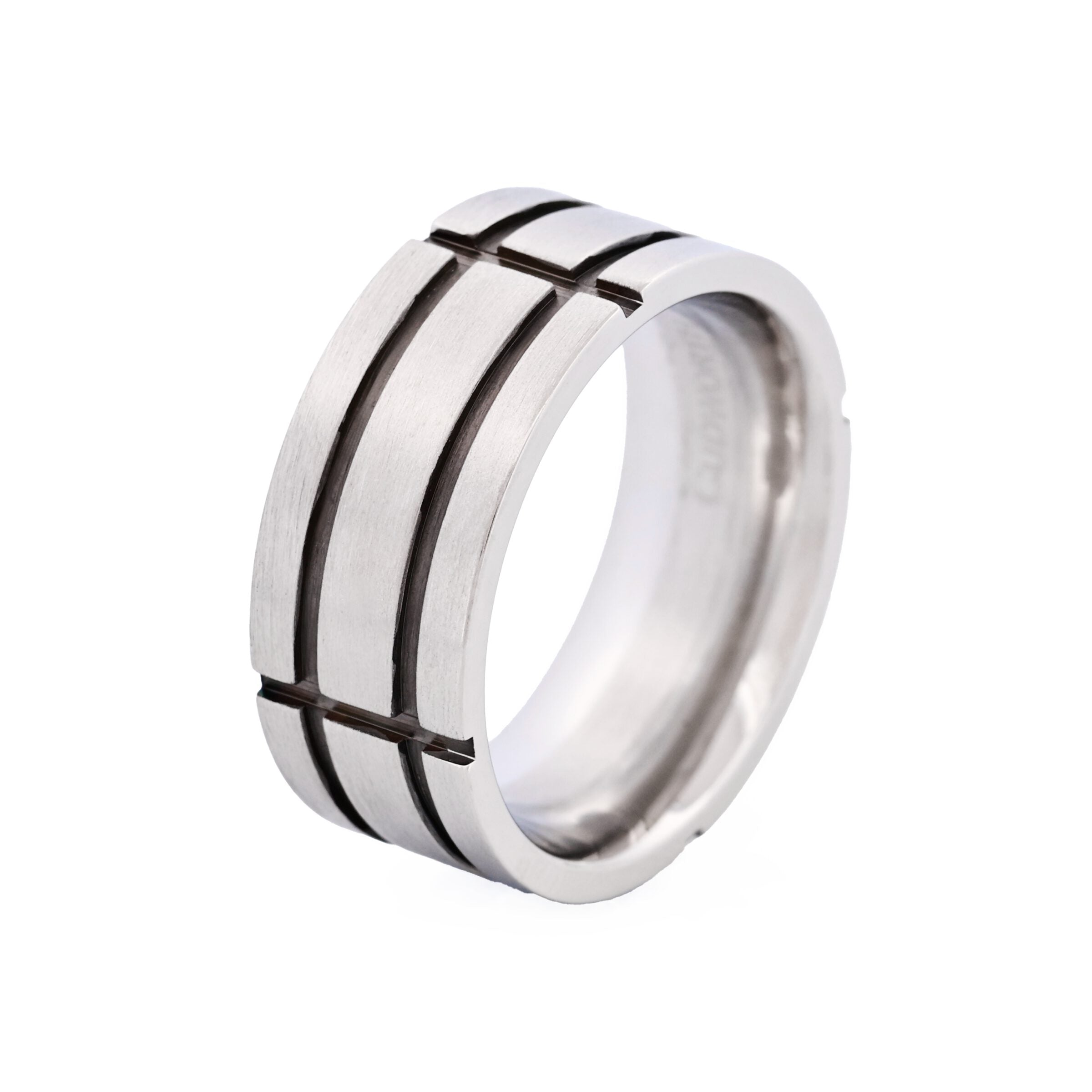Stainless Steel Ion Plated Black Band Ring