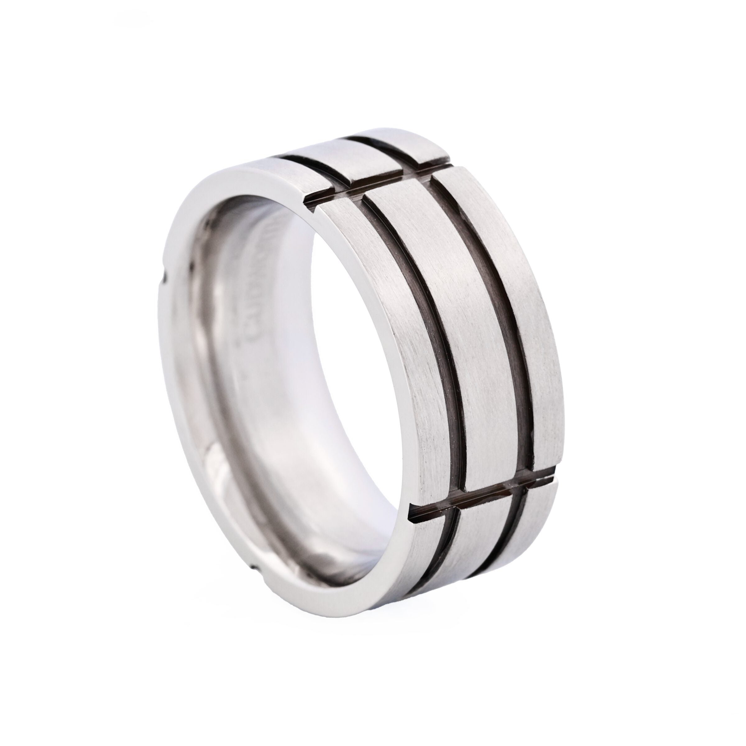Stainless Steel Ion Plated Black Band Ring