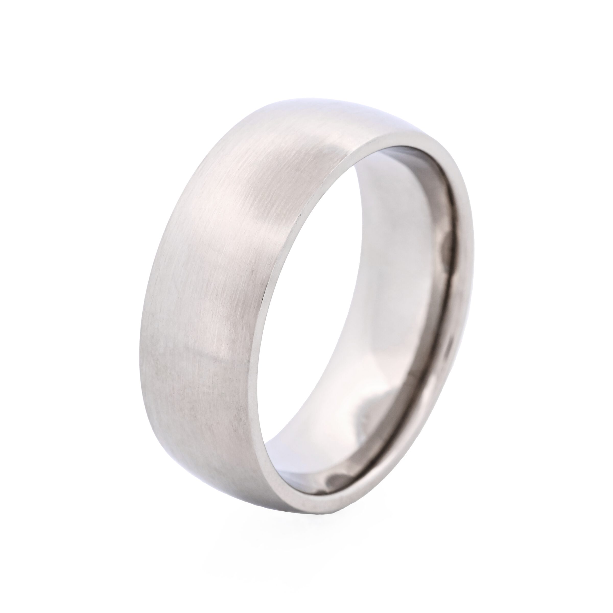Brushed Stainless Steel Band Ring