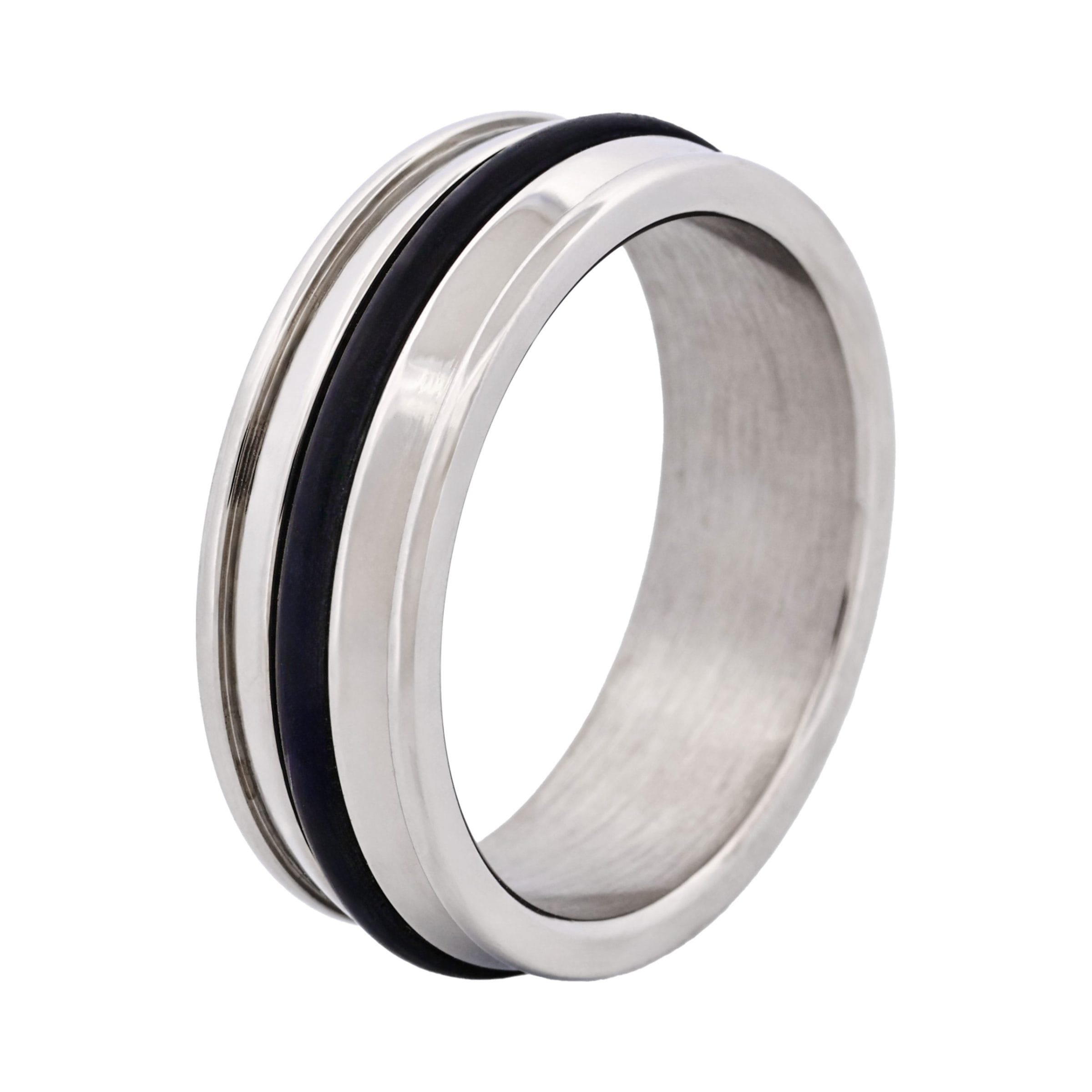 Brushed Stainless Steel Rubber Ring