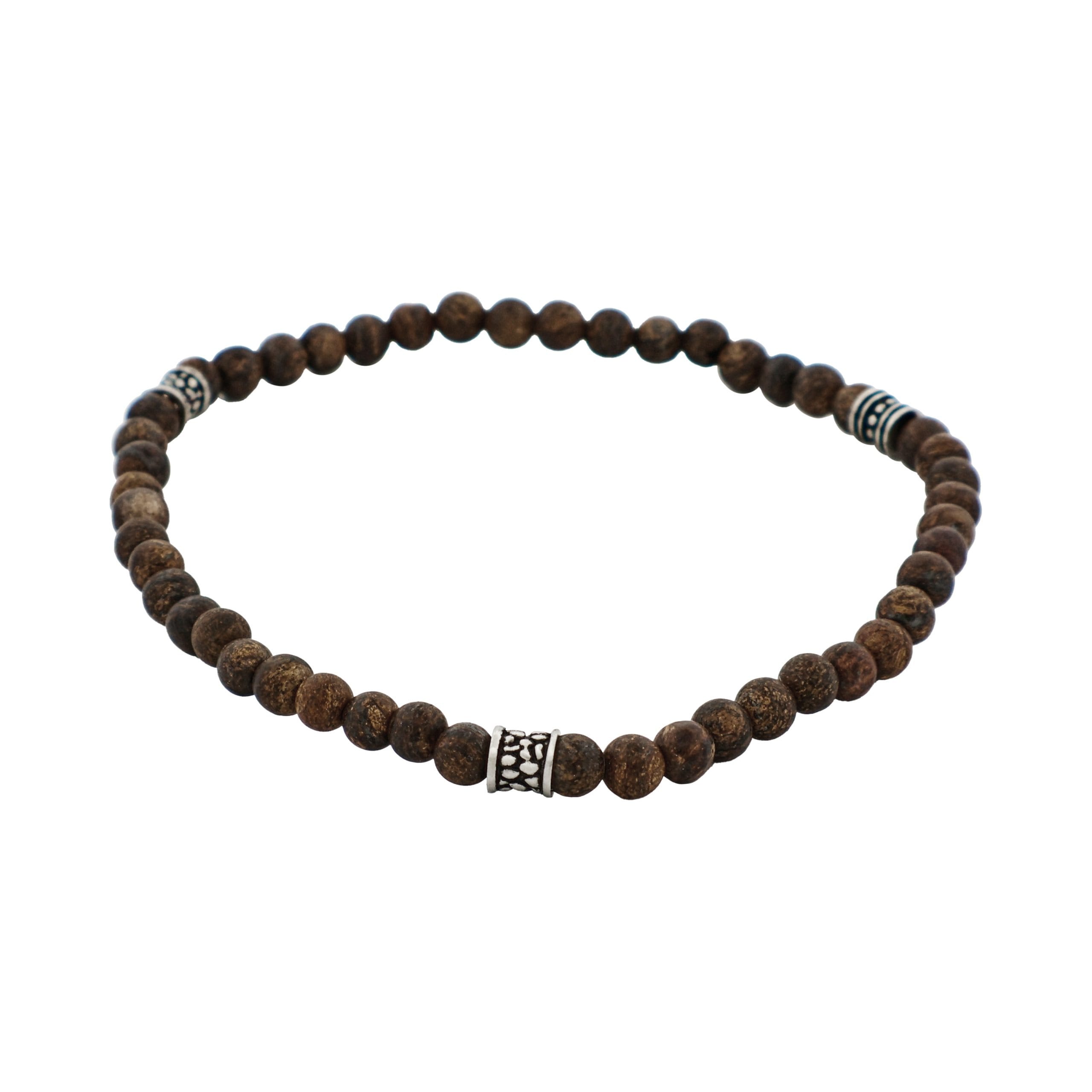 Small Bronzite Bead Bracelet