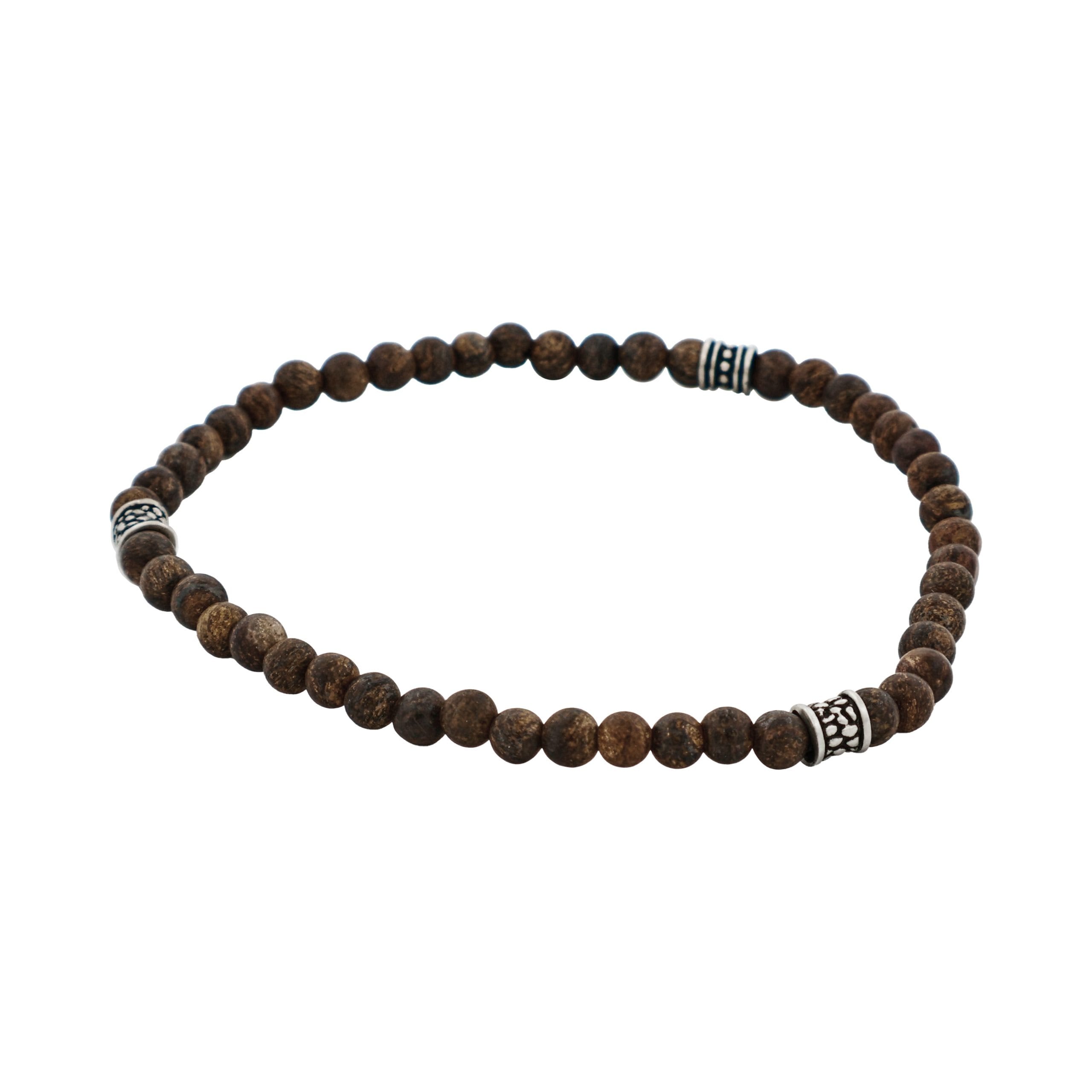 Small Bronzite Bead Bracelet