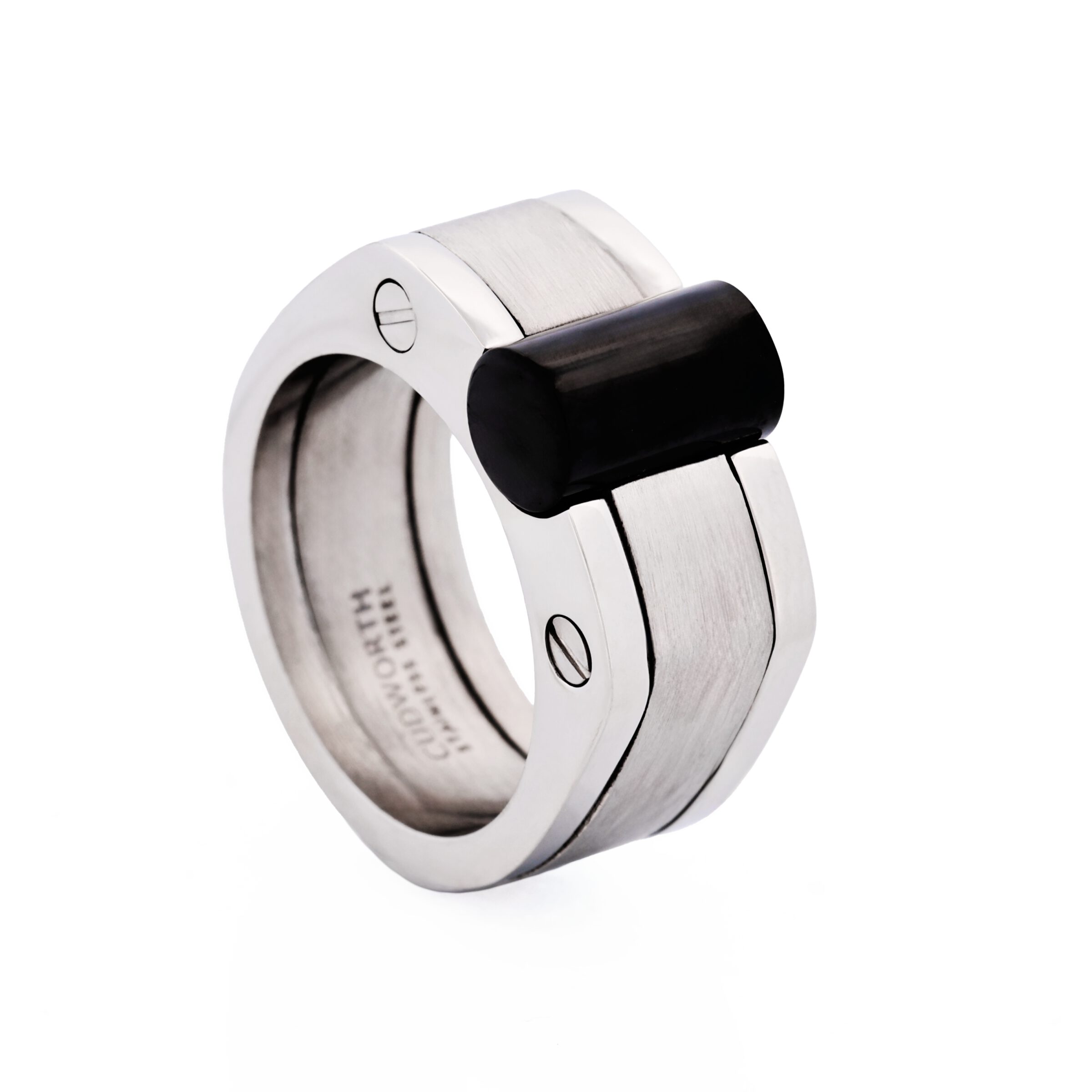 Stainless Steel/Ion Plated Black Ring