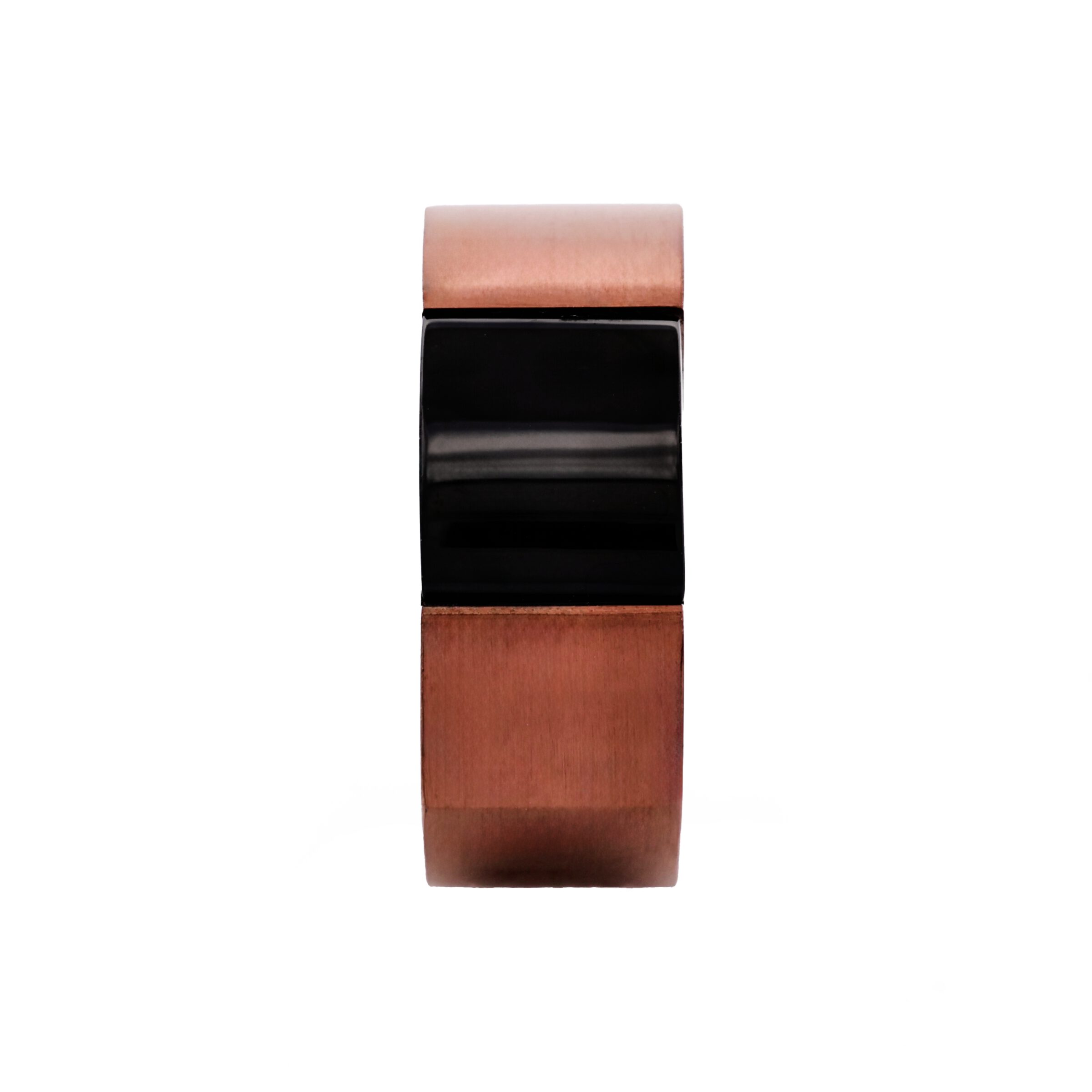Stainless Steel Ion Plated Black and Coffee Ring