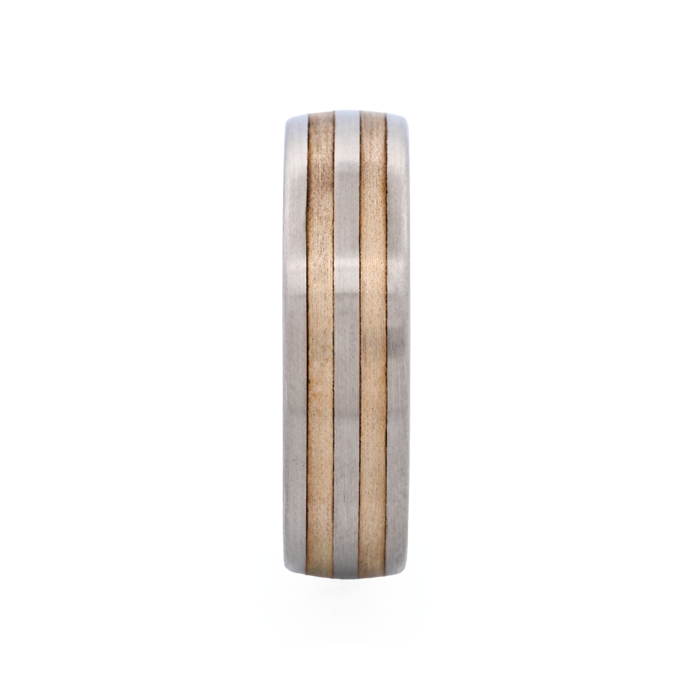 Cudworth Two-tone double strip Stainless Steel Ring