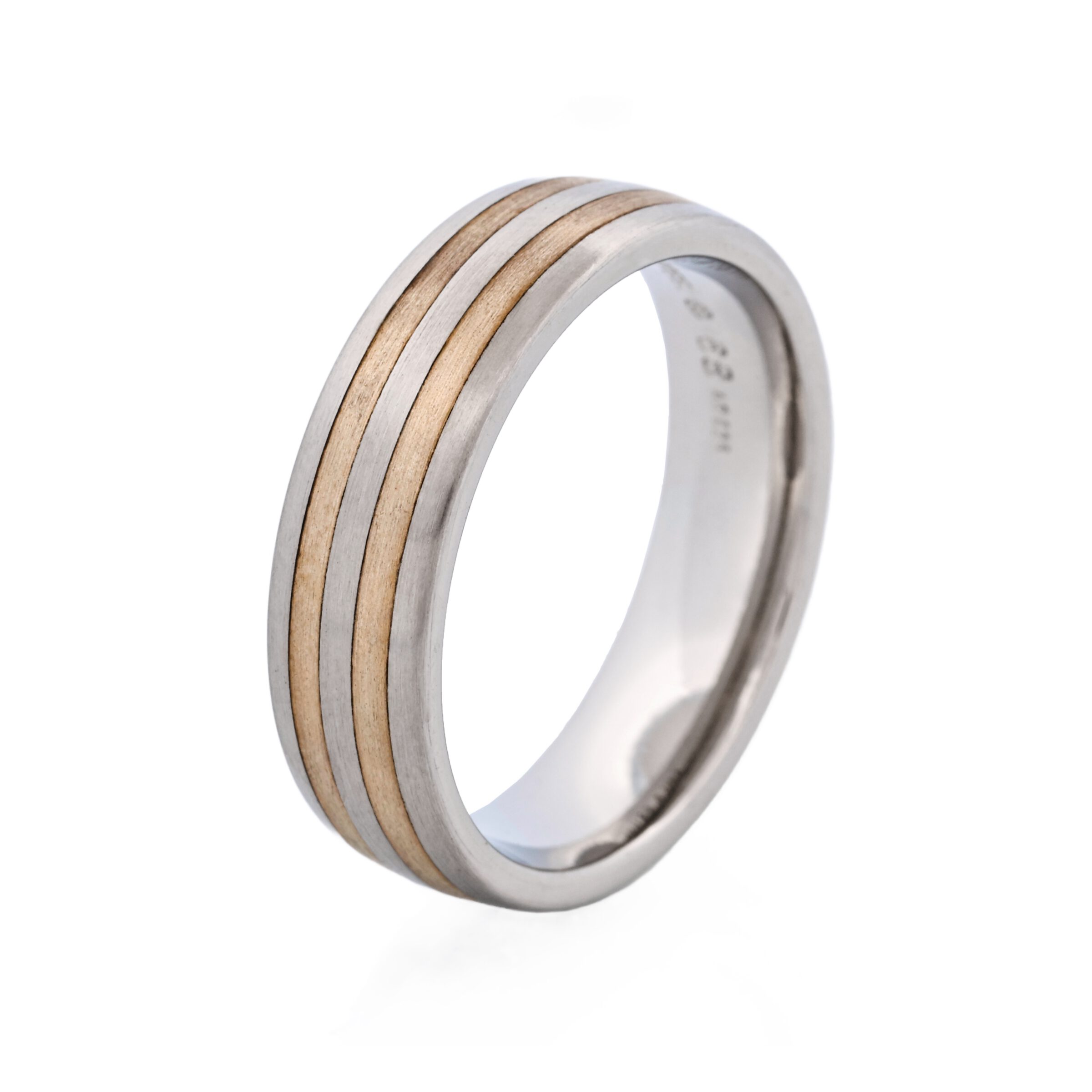 Cudworth Two-tone double strip Stainless Steel Ring