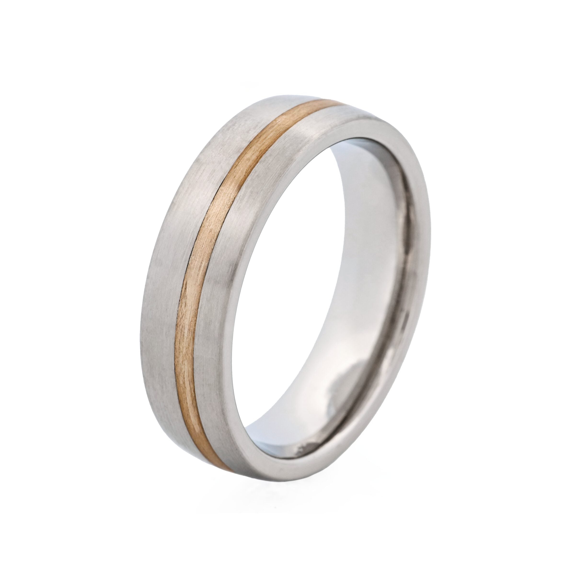 Cudworth Two-tone single strip Stainless Steel Ring