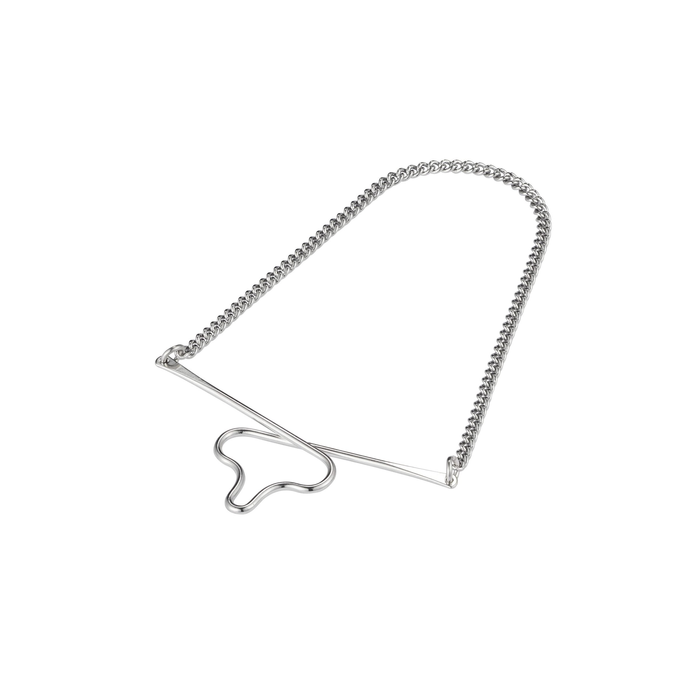 Rhodium Plated Tie Chain