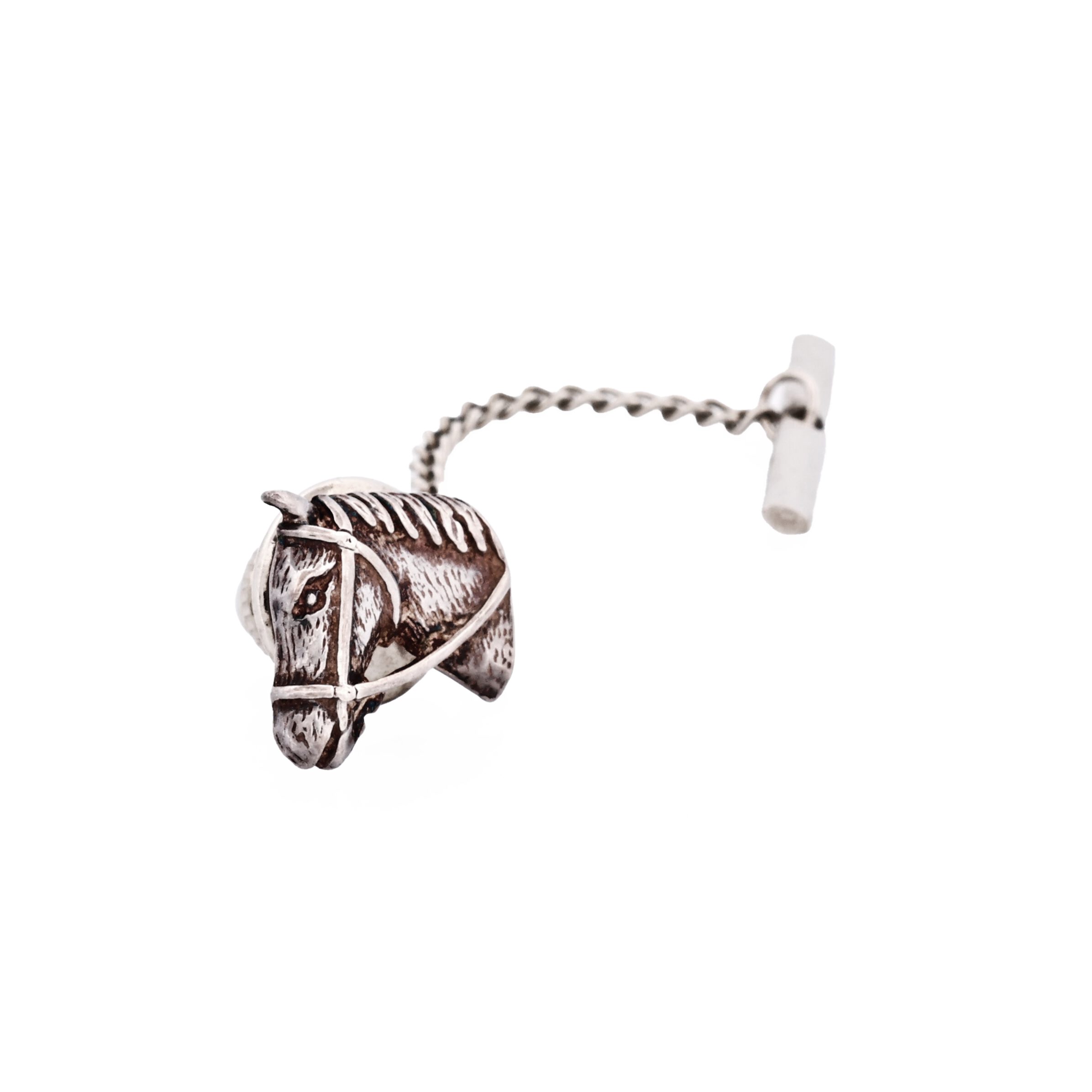 Sterling Silver Tie Tak Horse Head