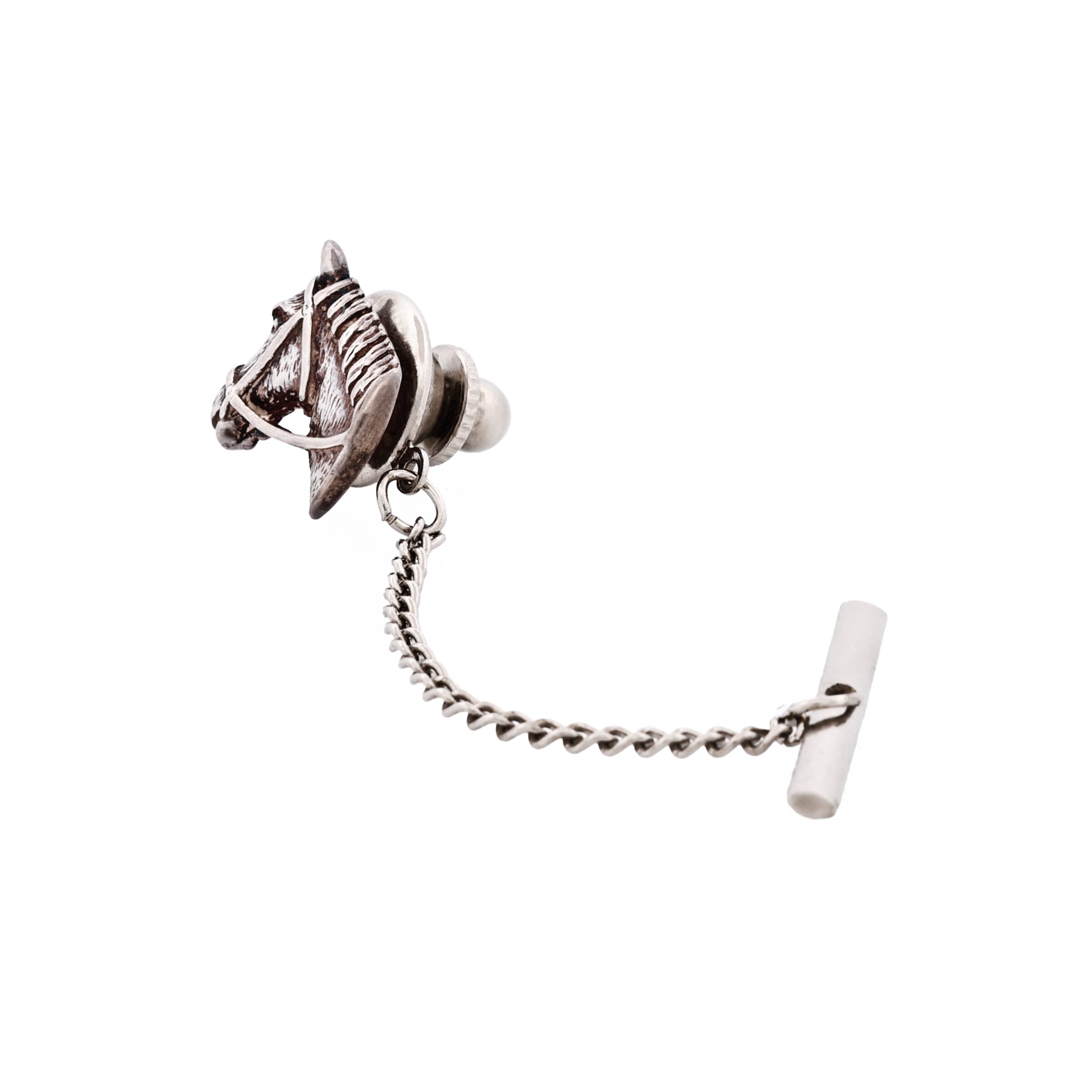 Sterling Silver Tie Tak Horse Head