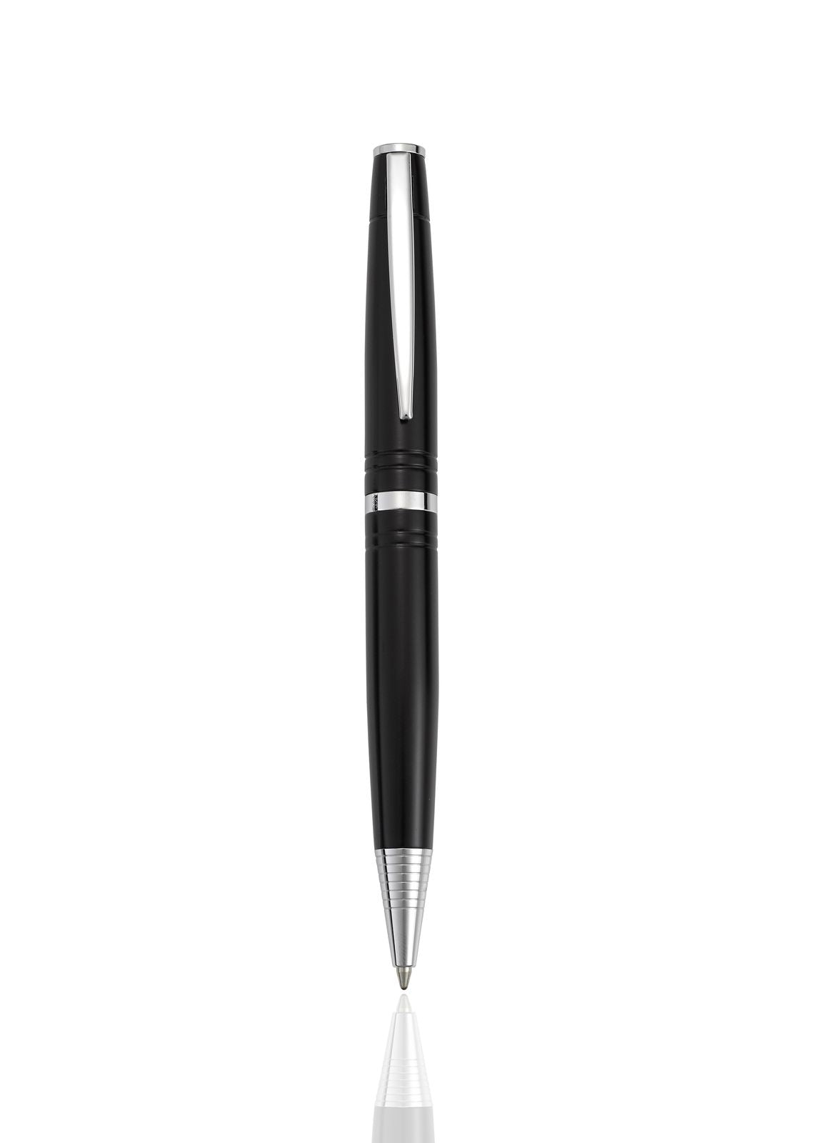 Cudworth Ballpoint Pen, Black Silver