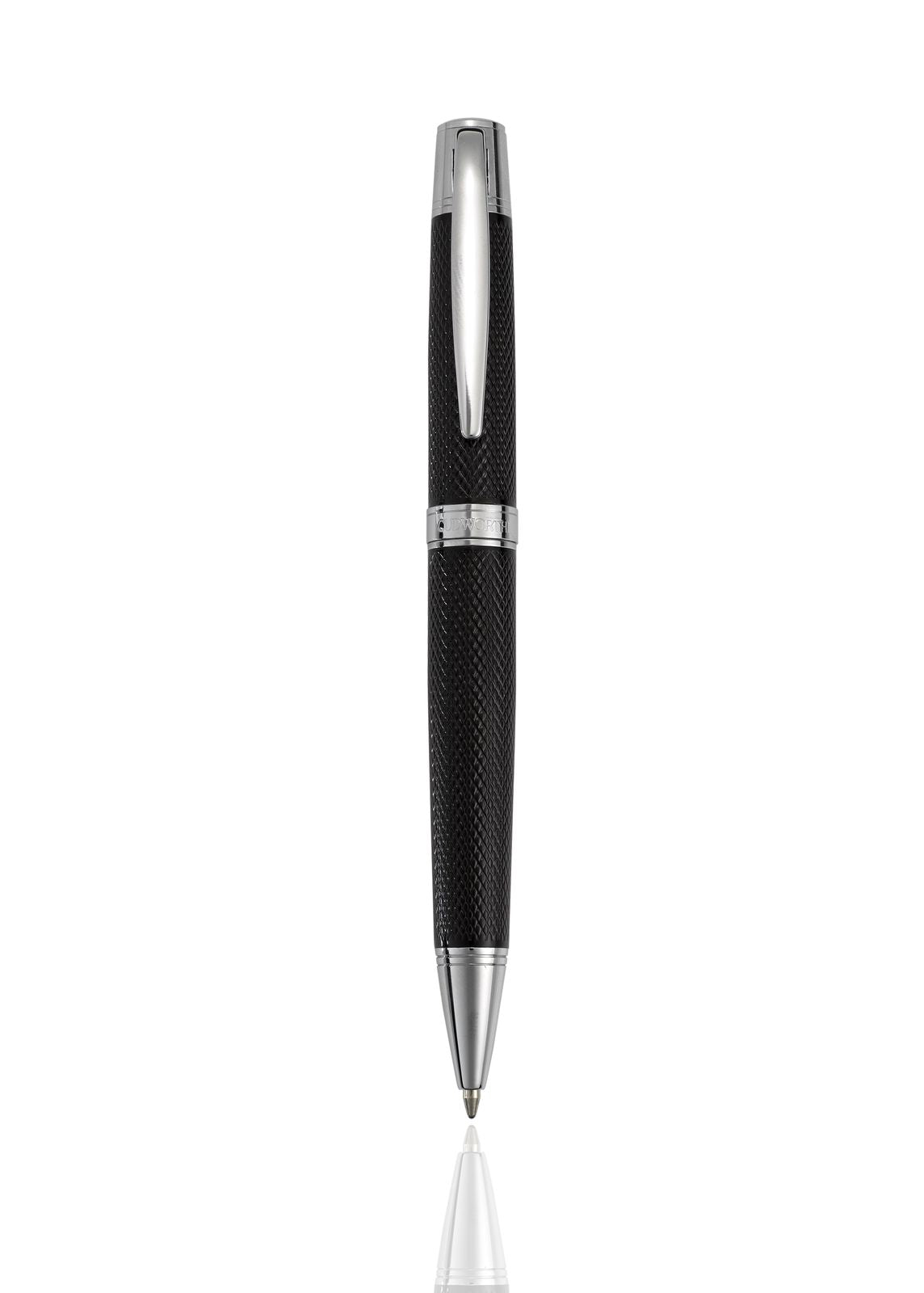 Cudworth Ballpoint Pen, SilverWeave: Silver Black Mesh