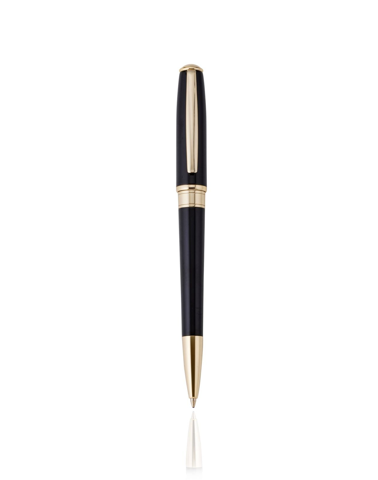 Cudworth Ballpoint Pen, GoldTouch: Black Lacquer & 14K Gold Plated