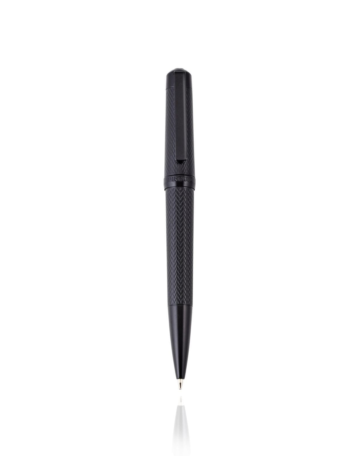 Cudworth Ballpoint Pen, Mesh Noir: Black Plated Mesh