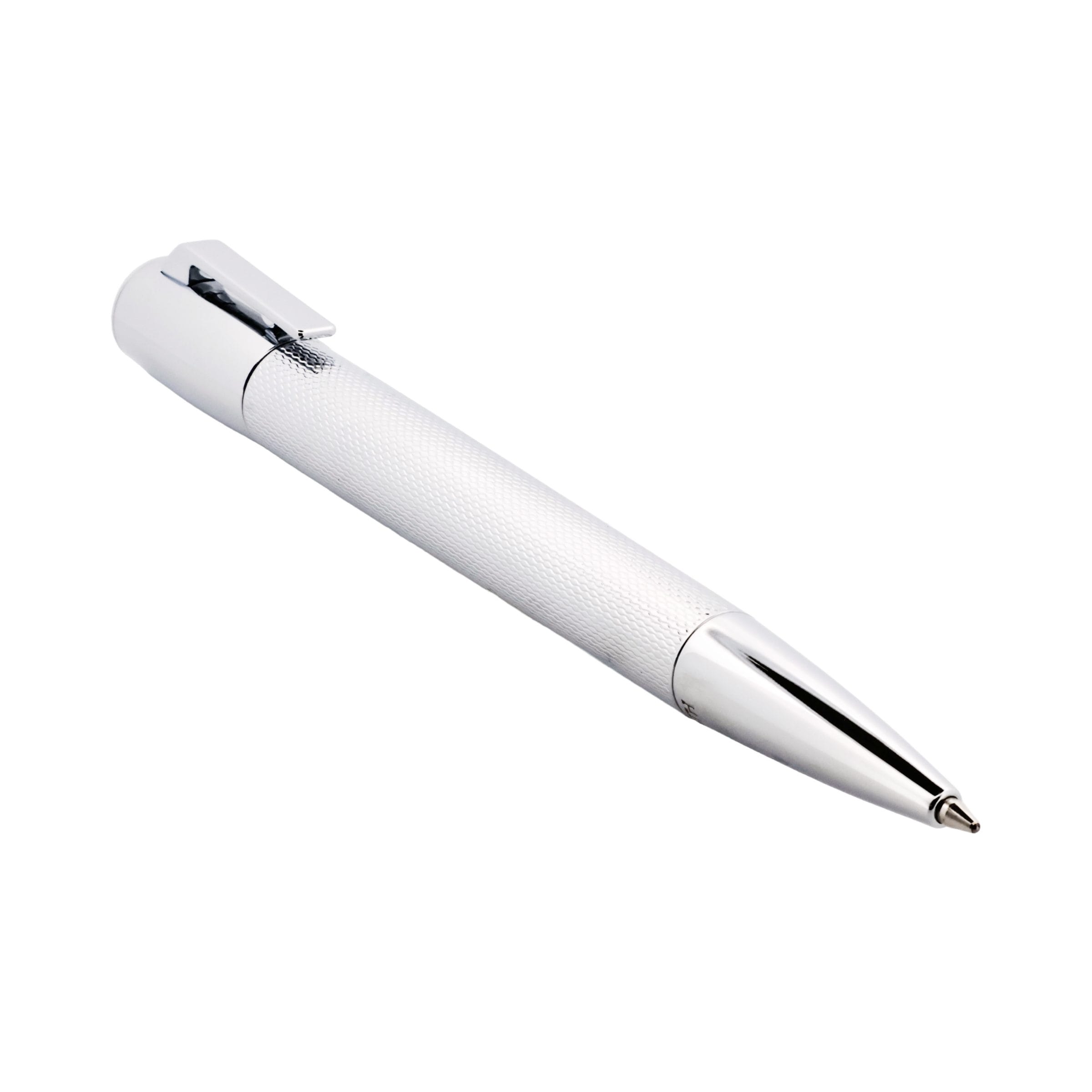 Cudworth White Textured Ballpoint Pen