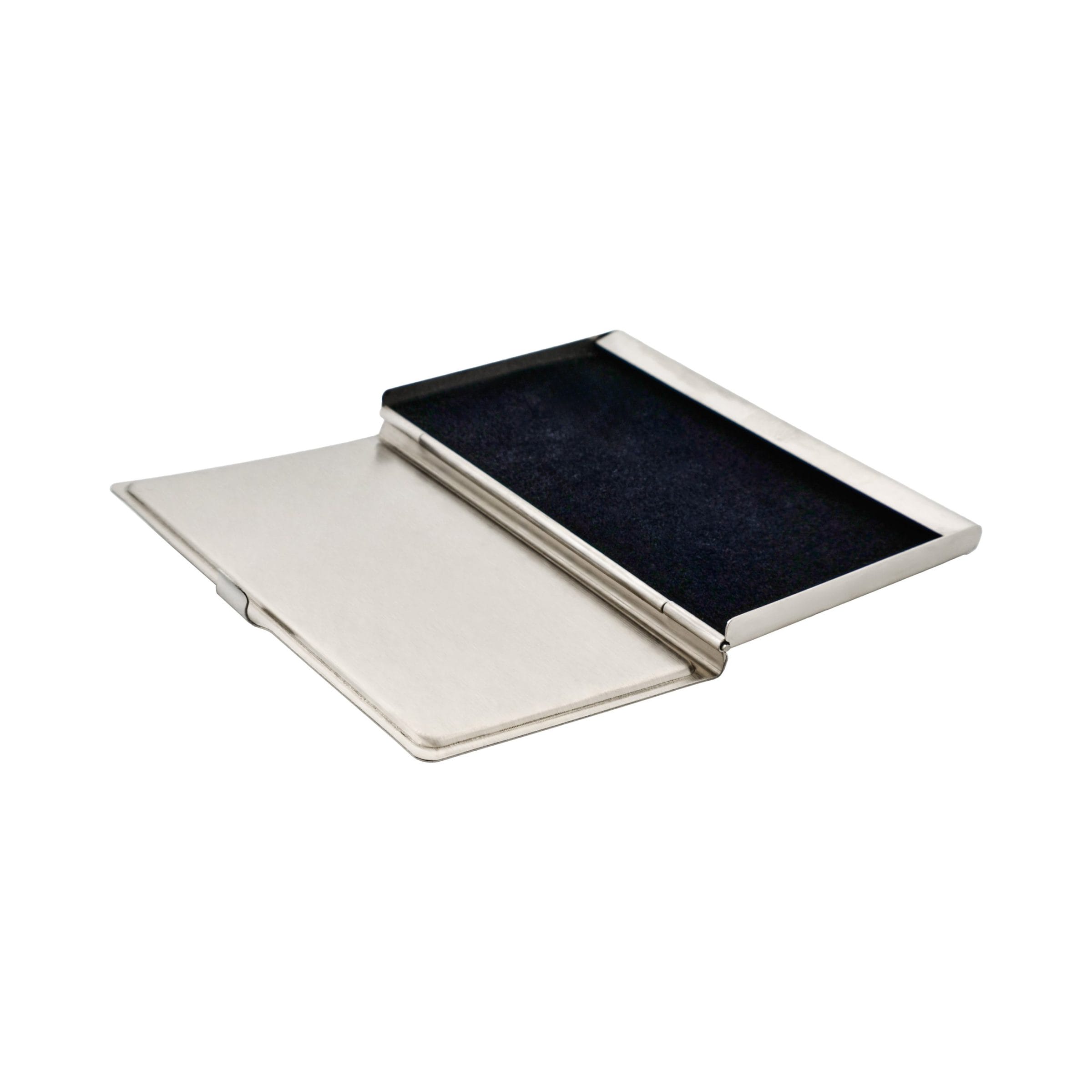 Card Case In Stainless Steel with Carbon Fibre Inlay