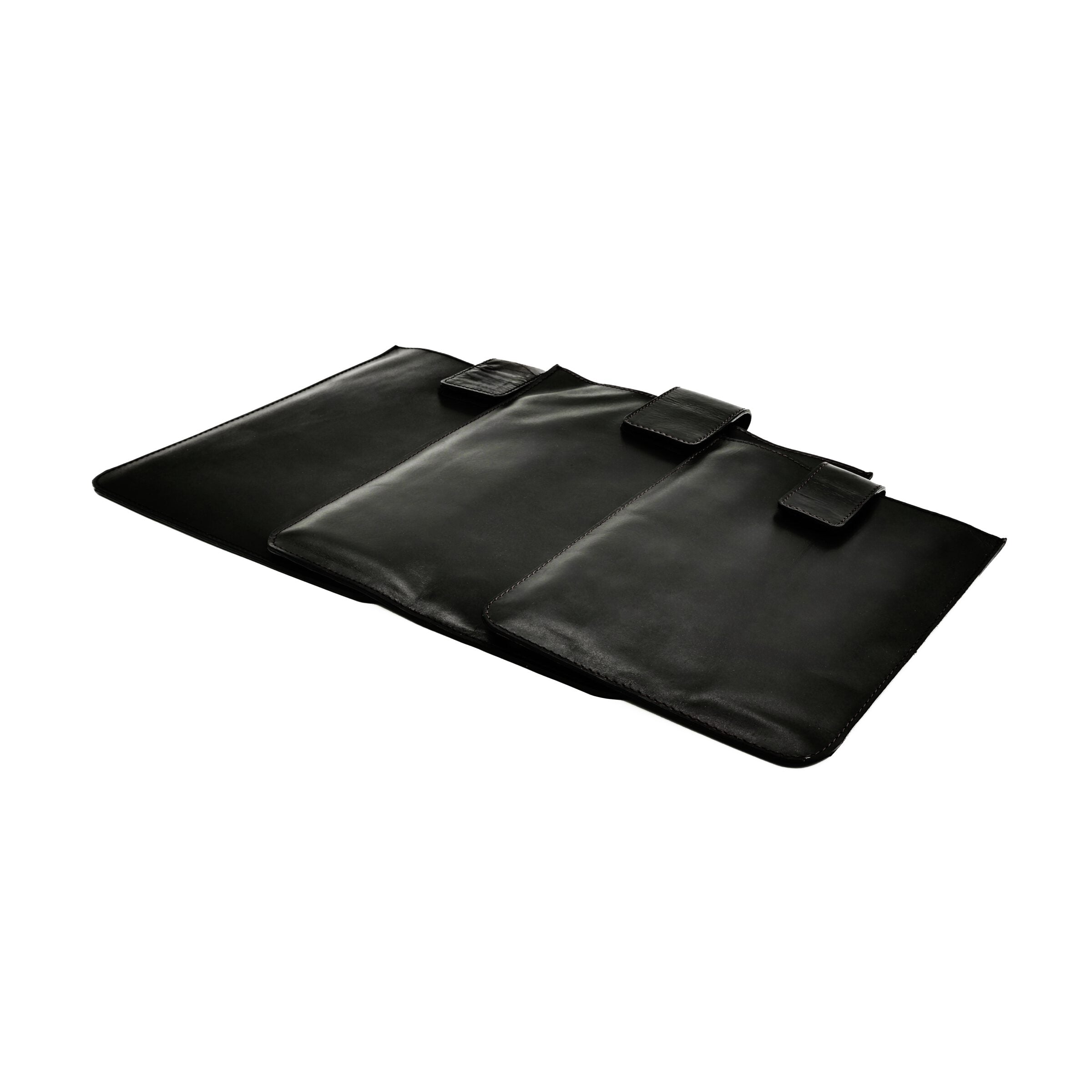 Black Leather iPad-Mini Sleeve