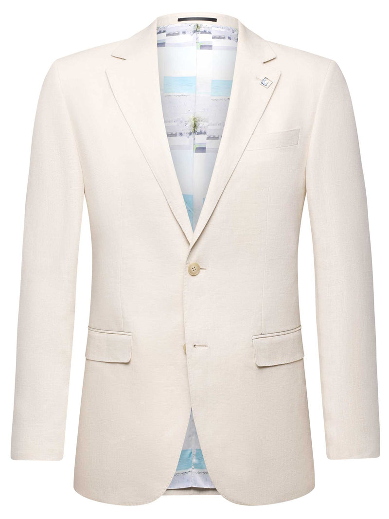 Abram Ecru-SL1-Linen Jacket