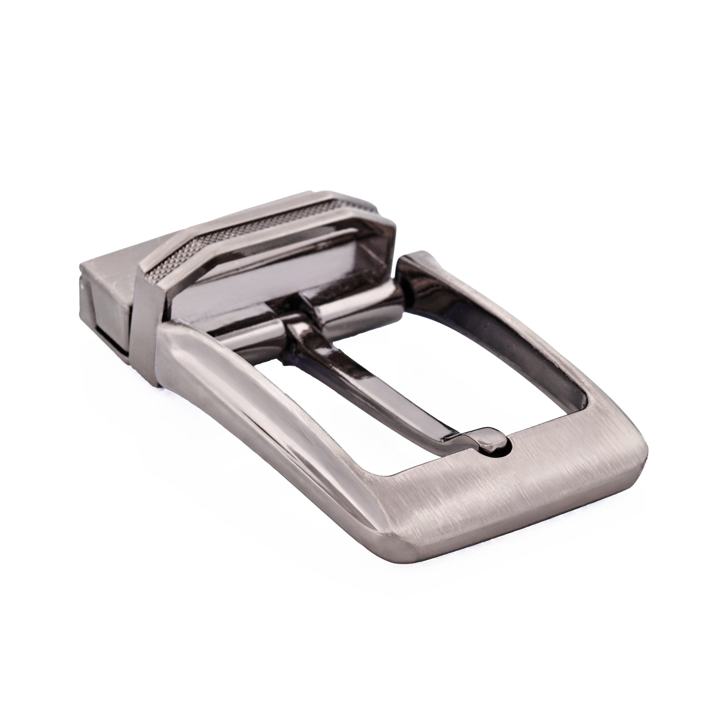 Light Brush Gun Metal Belt Buc