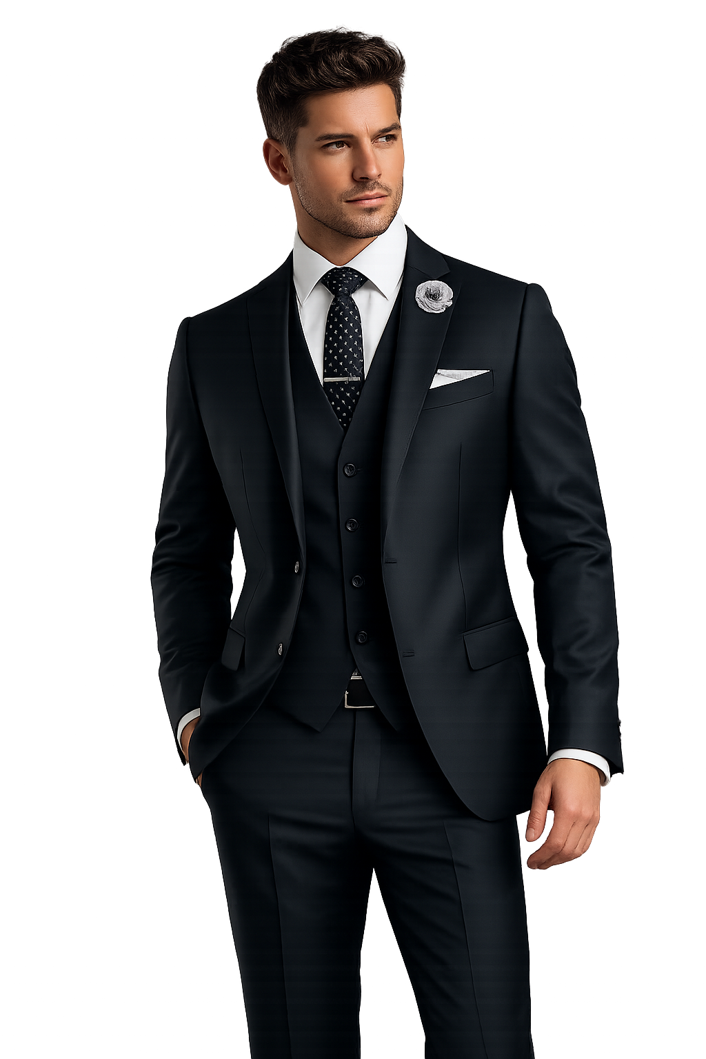 B9-Abram Suit Jacket-Rich Black (Sold Seperatley)