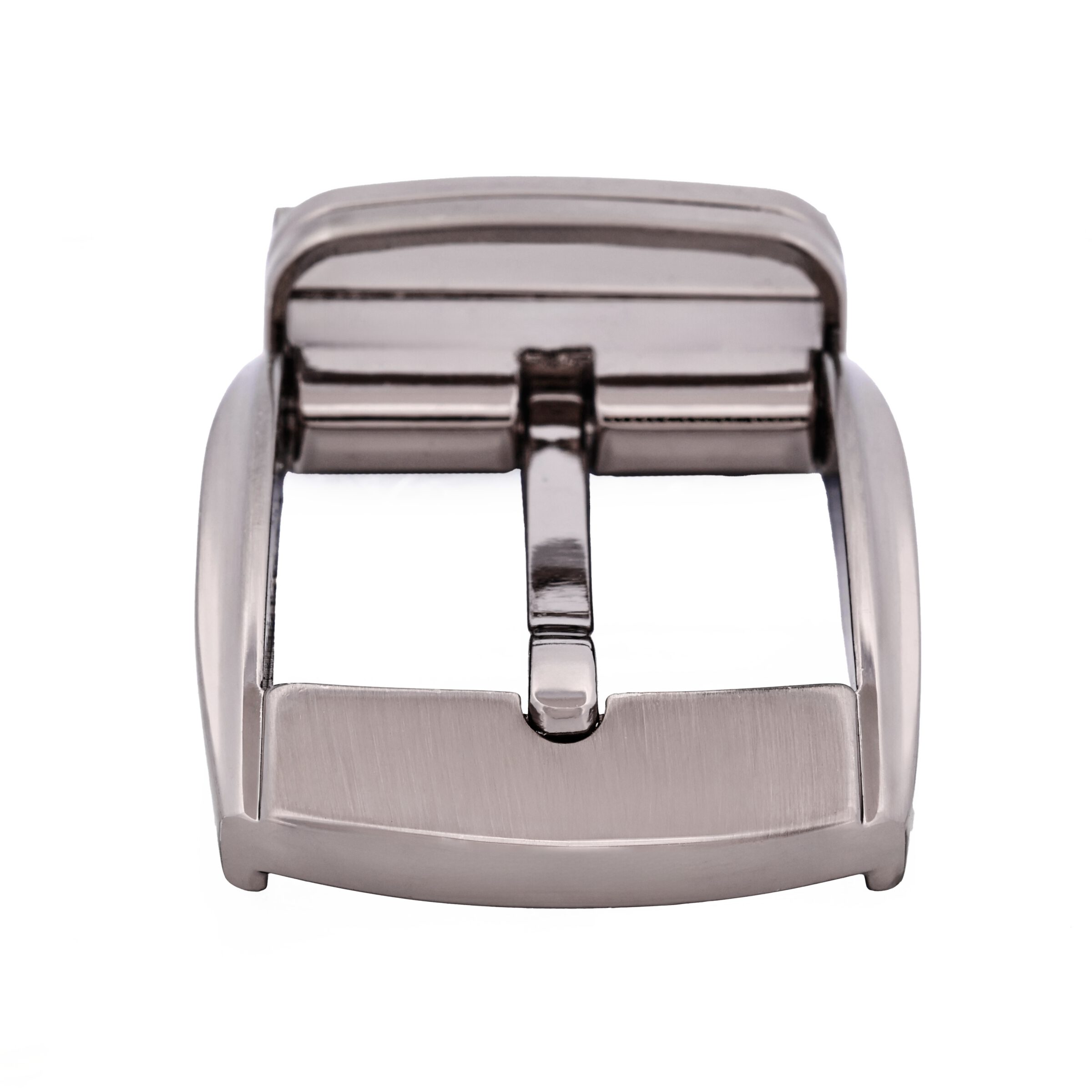 Brushed Gun Metal Reversible Belt Buckle