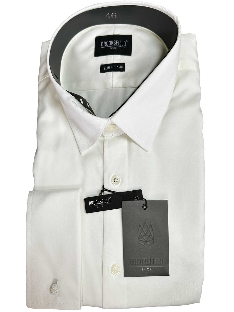 BFC882-Brooksfield Luxe Business Shirt-Ivory  https://harrysformenswear.com.au/products/bfc882-brooksfield-luxe-business-shirt-ivory  Limited Stock Only Experience the highest quality and impeccable craftsmanship in Brooksfield Luxe shirts, made with the finest fabrics. Our modern and sophisticated designs exude confidence and create a luxurious touch in any situation. Perfect for the professional man, these shirts are tailored for the ultimate fit