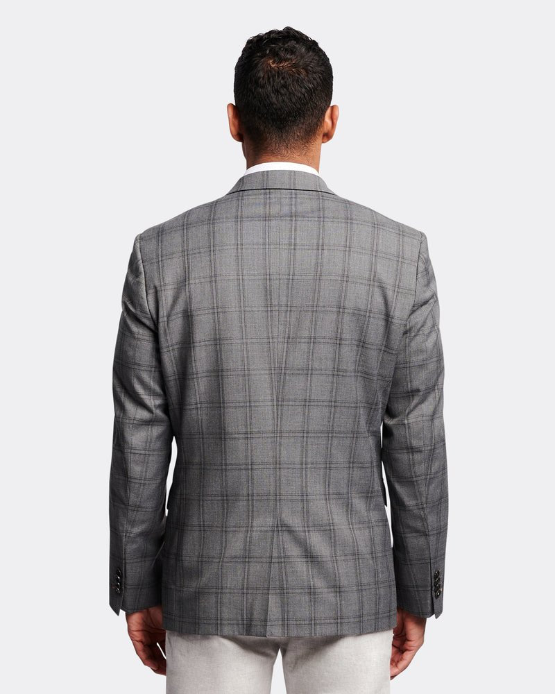 Textured Check Stretch Jacket BFU953 - Harrys for Menswear
