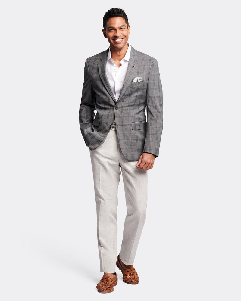 Textured Check Stretch Jacket BFU953 - Harrys for Menswear