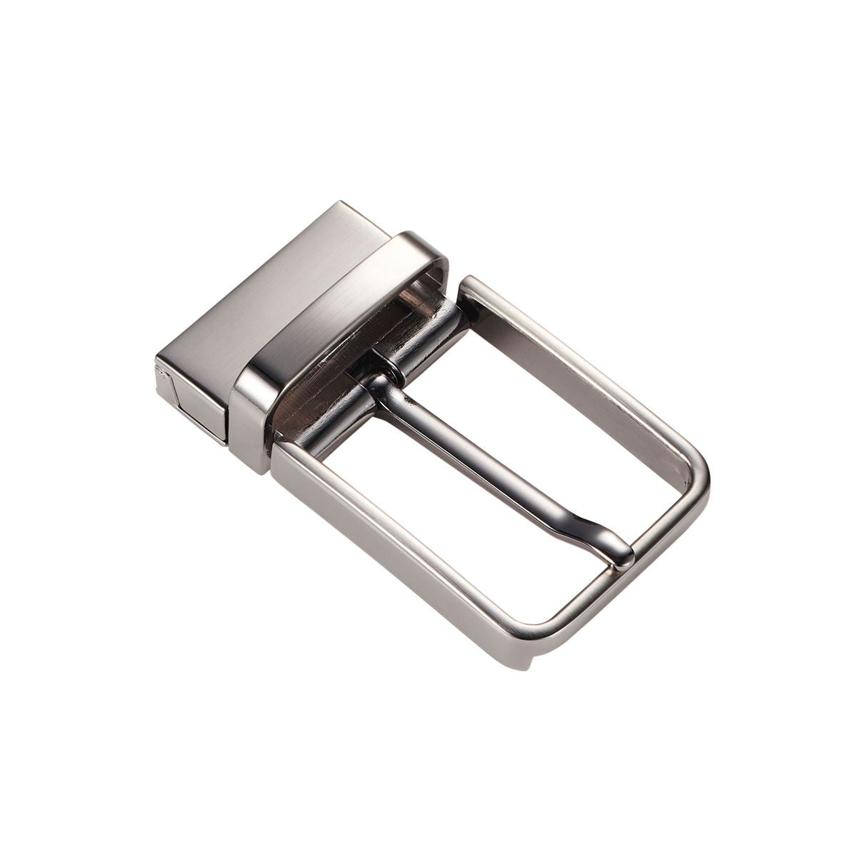 Brushed Gun Metal Reversible Belt Buckle