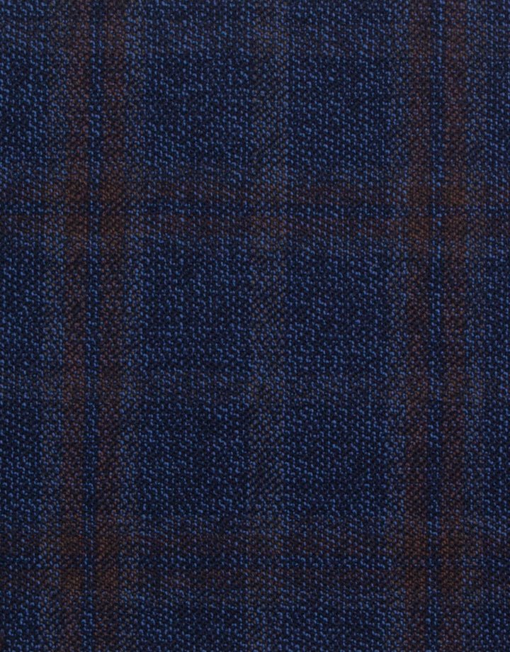 Lyon Blue Wool Jacket - Harrys for Menswear