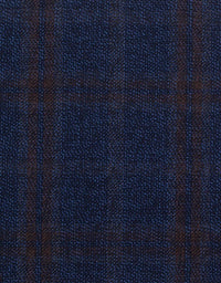 Lyon Blue Wool Jacket - Harrys for Menswear