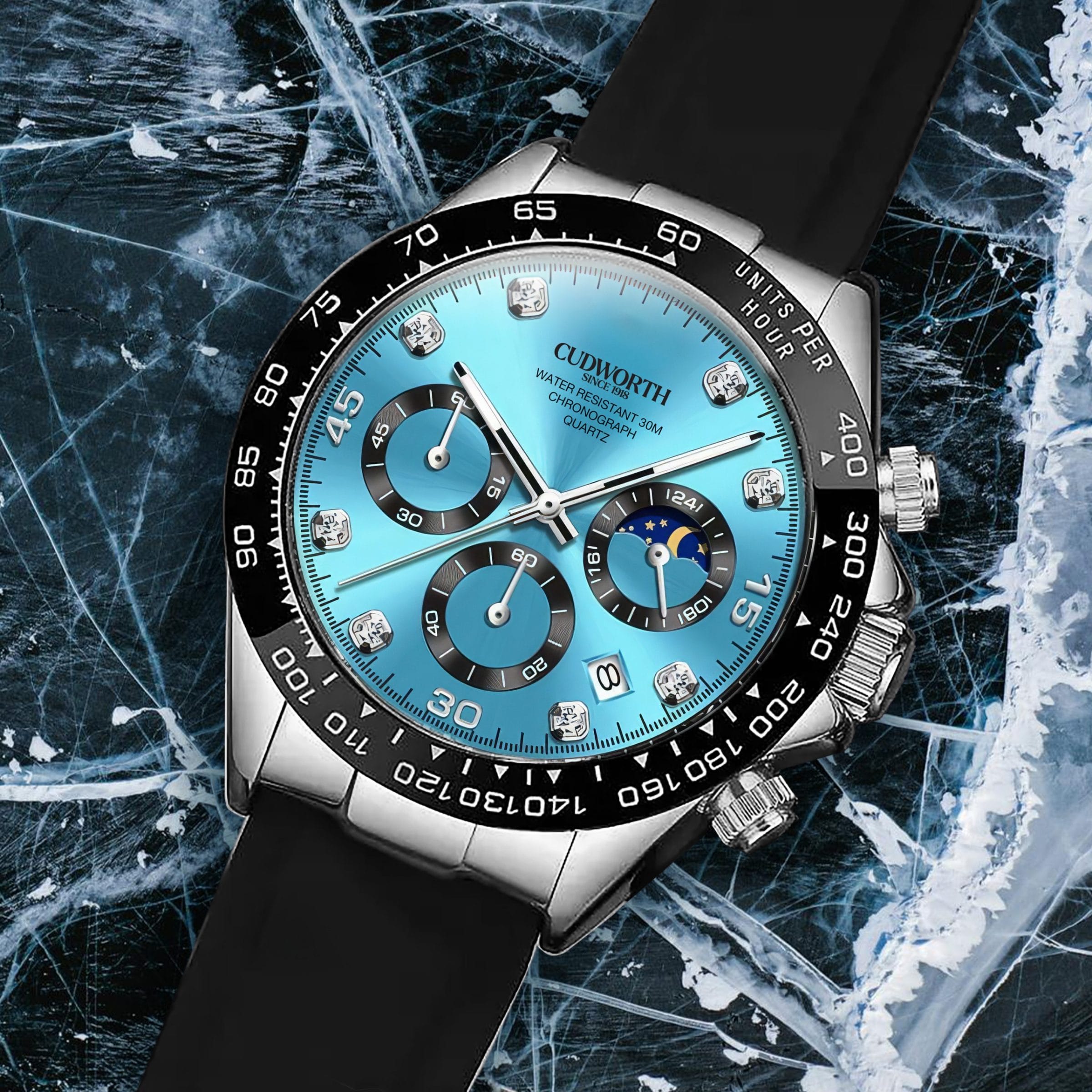 Cudworth Apex Chronograph Turquoise & Silicone