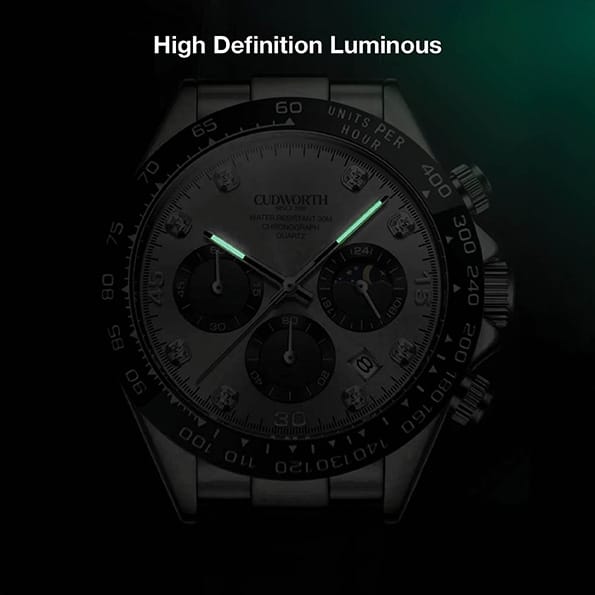 Cudworth Apex Chronograph Silver & Silicone