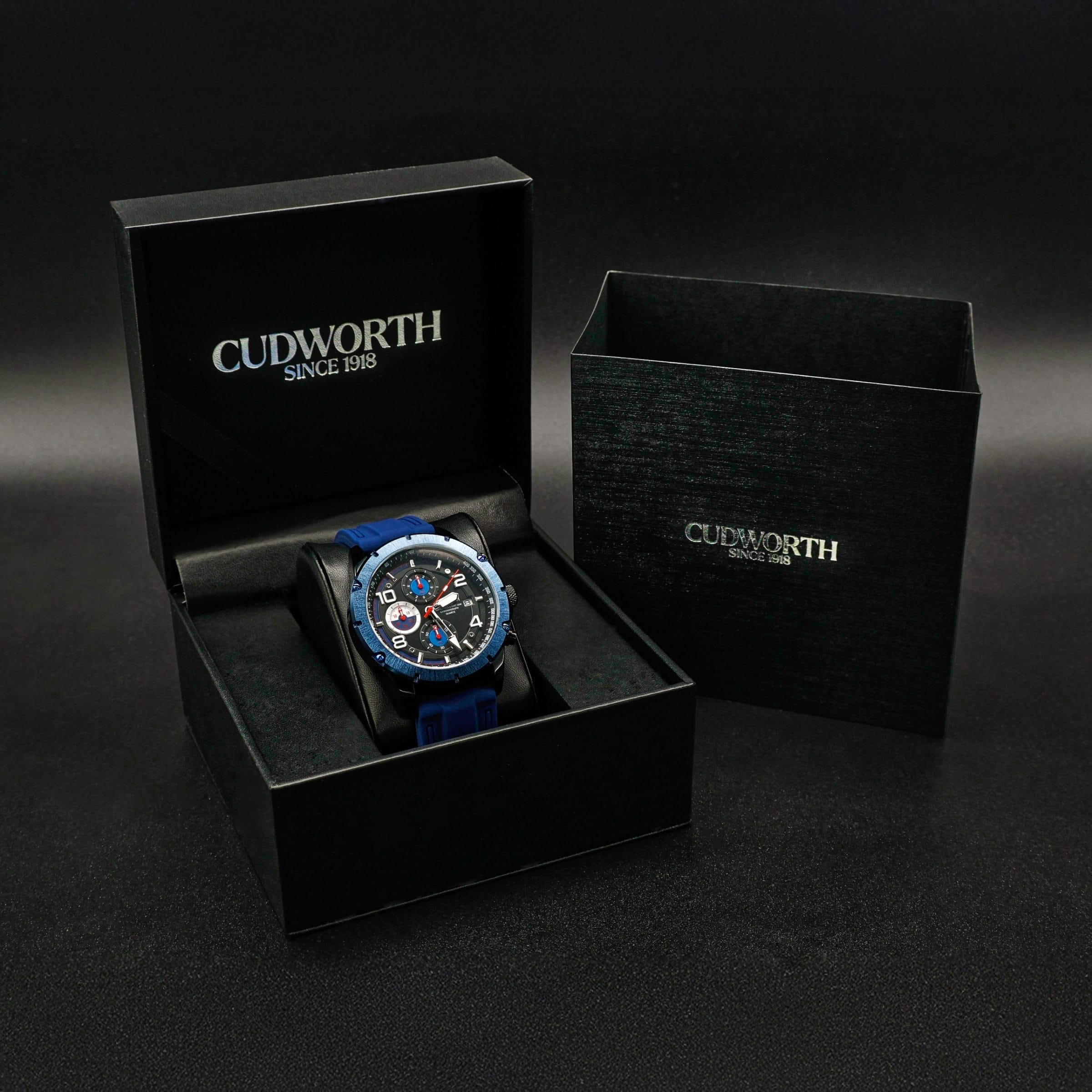 Cudworth Velocity Chronograph, Blue Black & Silicone