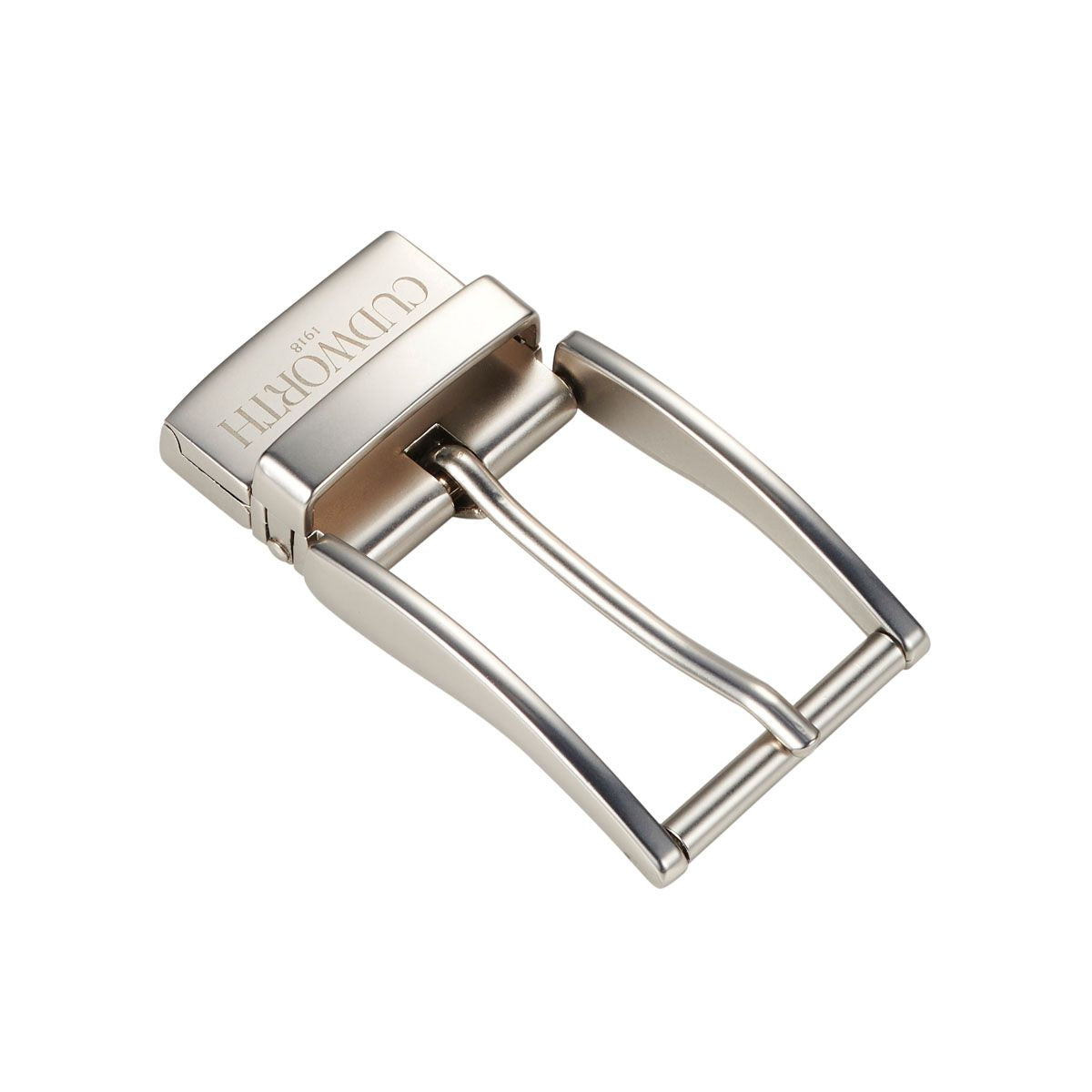 Brushed Nickel Reversible Belt Buckle