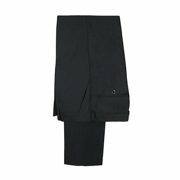 Boys Trouser - Edward Pin Dot Fine Texture Satin Tuxedo Trouser