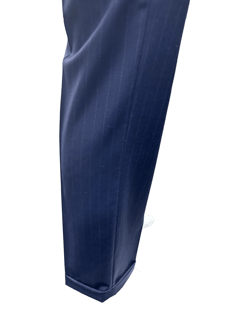 Nahum Pleated Slacks FW7 - Navy - Harrys for Menswear