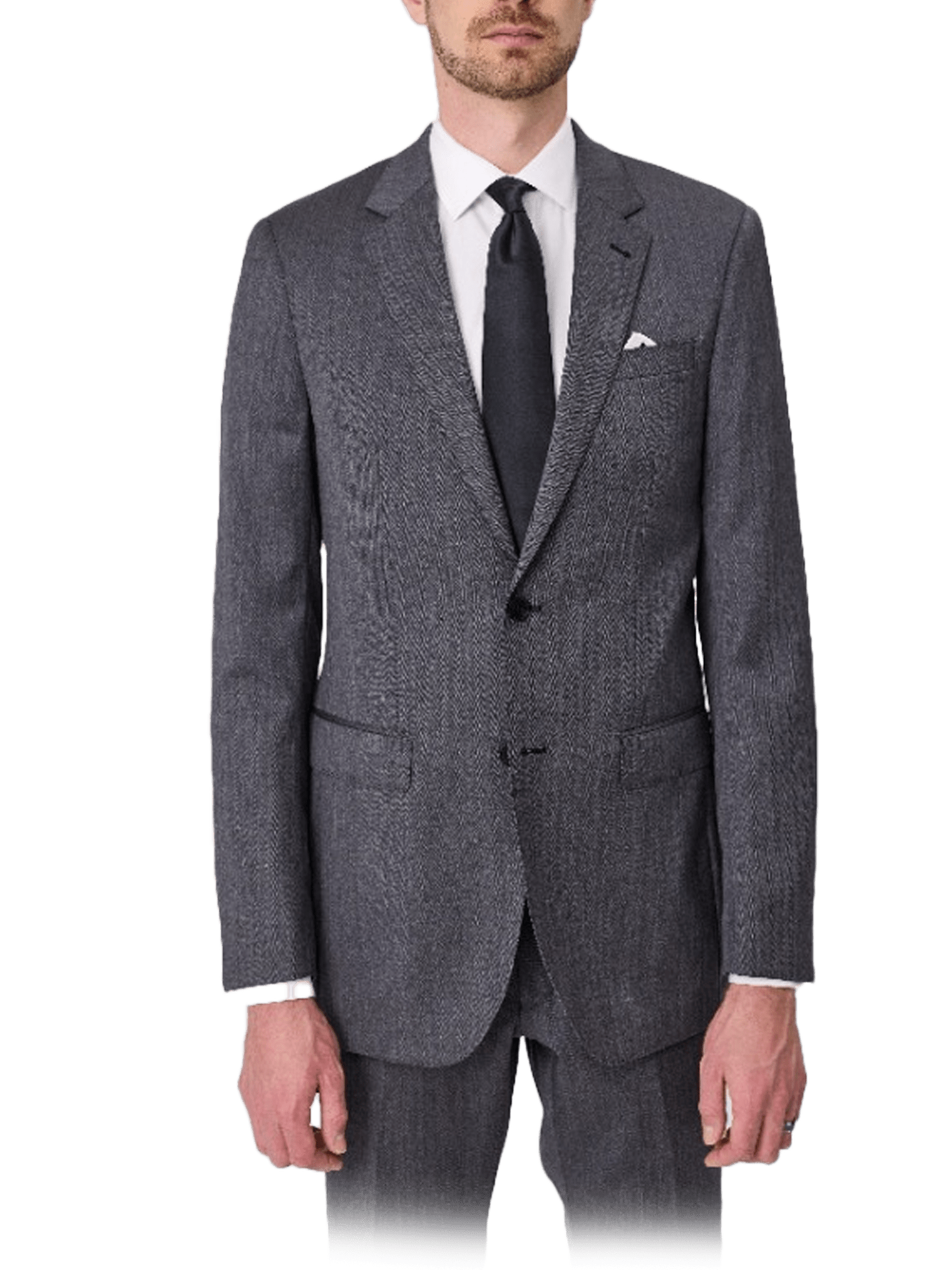 Tasmanian Wool Suit Jacket - Herringbone - Harrys for Menswear