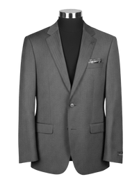 Tasmanian Wool Suit Jacket - Self Strip Herringbone - Harrys for Menswear