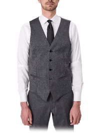Saul Waist Coat - Herringbone - Harrys for Menswear