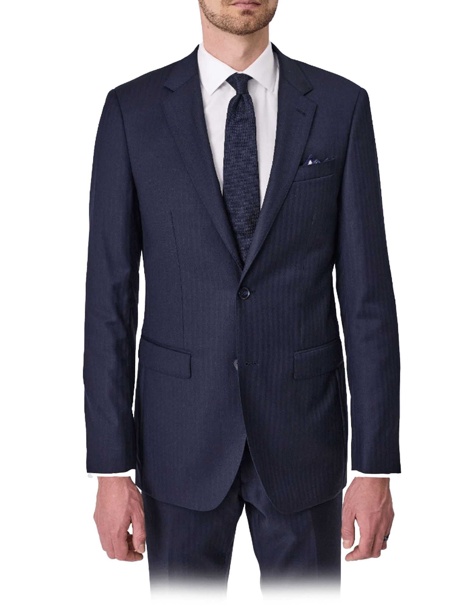 Tasmanian Wool Suit Jacket - Herringbone - Harrys for Menswear