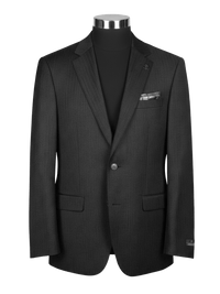 Tasmanian Wool Suit Jacket - Self Strip Herringbone - Harrys for Menswear